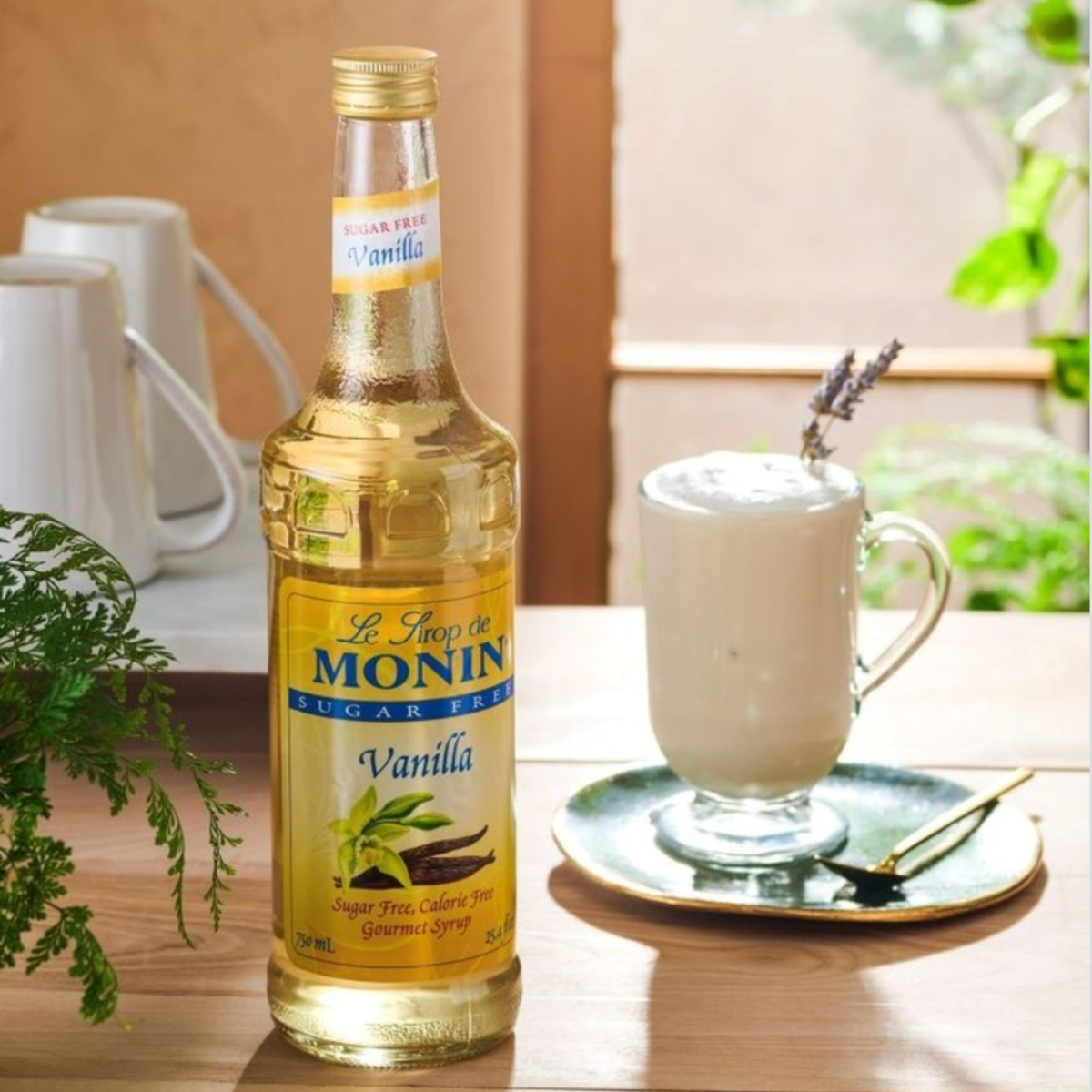 Sirops Monin sans sucre pour café faible en calories
