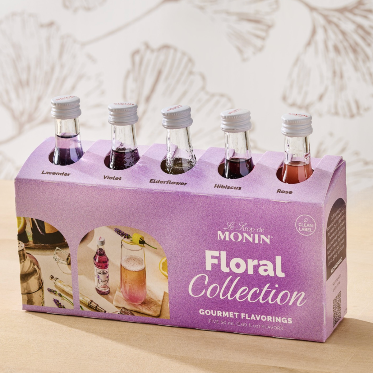 Coffret de sirops Monin avec plusieurs saveurs