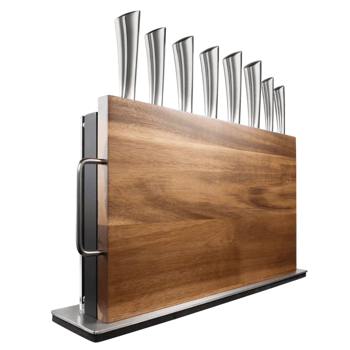 Personnalisation pour Bloc à couteaux Damashiro Bodo avec planche à découper 10 pièces - Custom Chef - Eugène Allard
