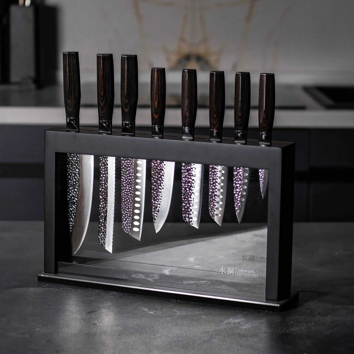 Bloc de couteaux Hisa Damashiro EMPEROR® 9 pièces – Cuisine::pro Cuisine::pro®