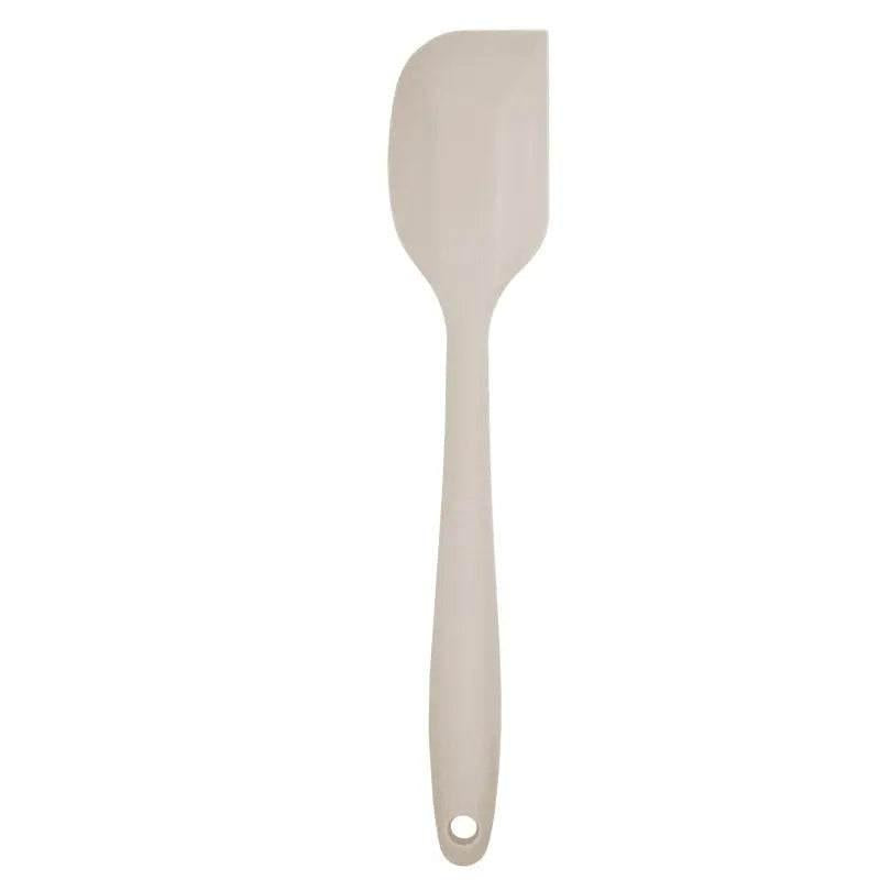 Spatule en silicone beige 28 cm résistante et sécuritaire pour pâtisserie