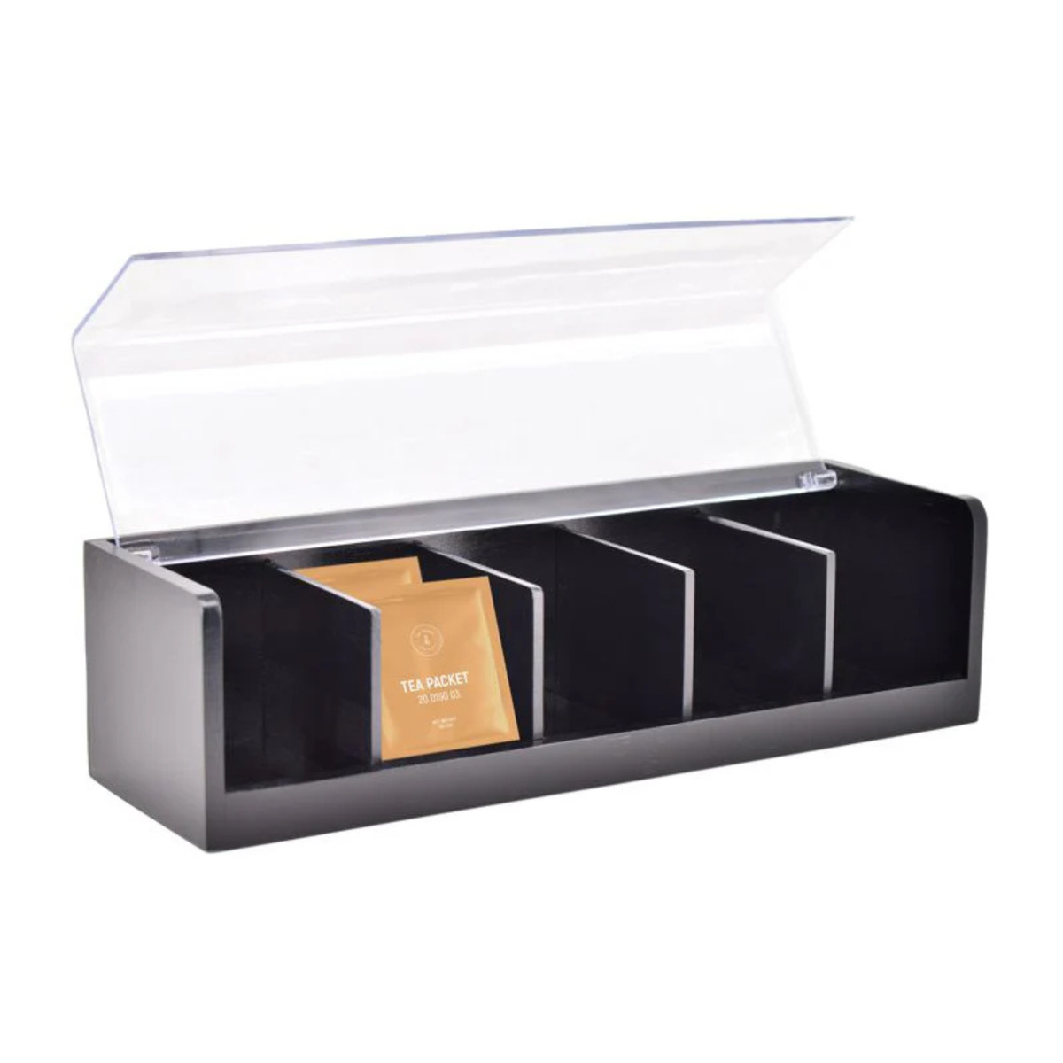 Boîte à thé compartimentée en bambou avec couvercle 35,7 cm – CH’A TEA