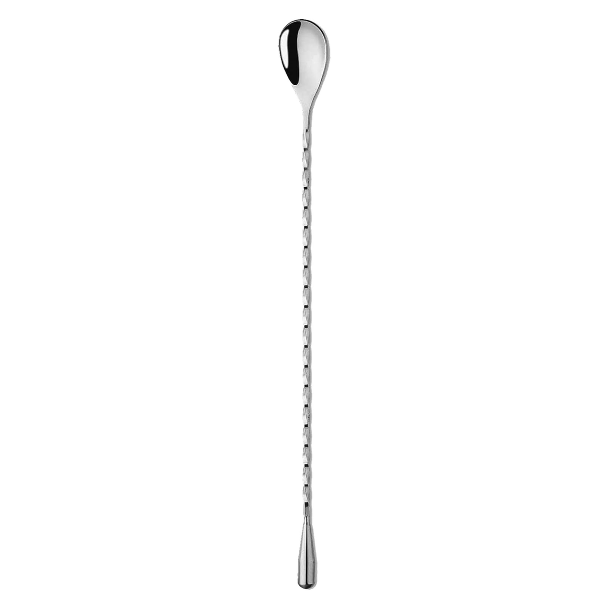 Cuillère à cocktail torsadée en acier inoxydable 33,5 cm – Oggi