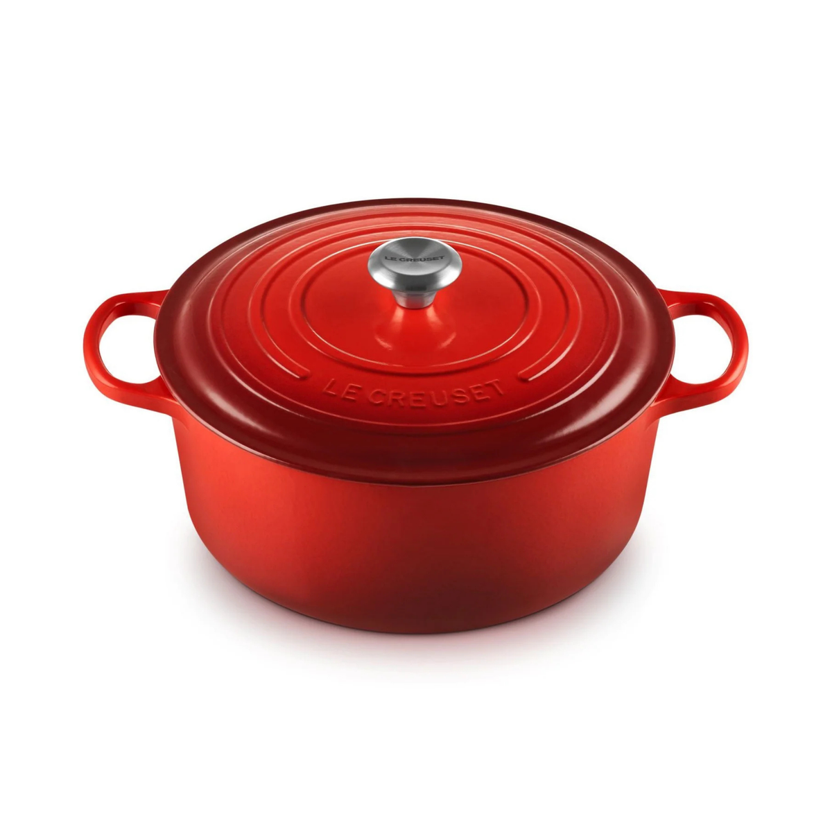 Cocotte ronde en fonte émaillée Signature Cerise 8,1 L – Le Creuset