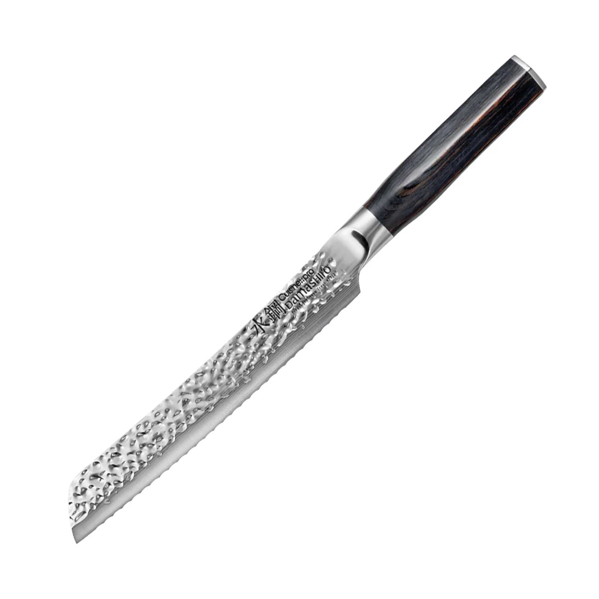 Couteau à pain dentelé Damashiro EMPEROR® 20 cm pour couper pain croustillant
