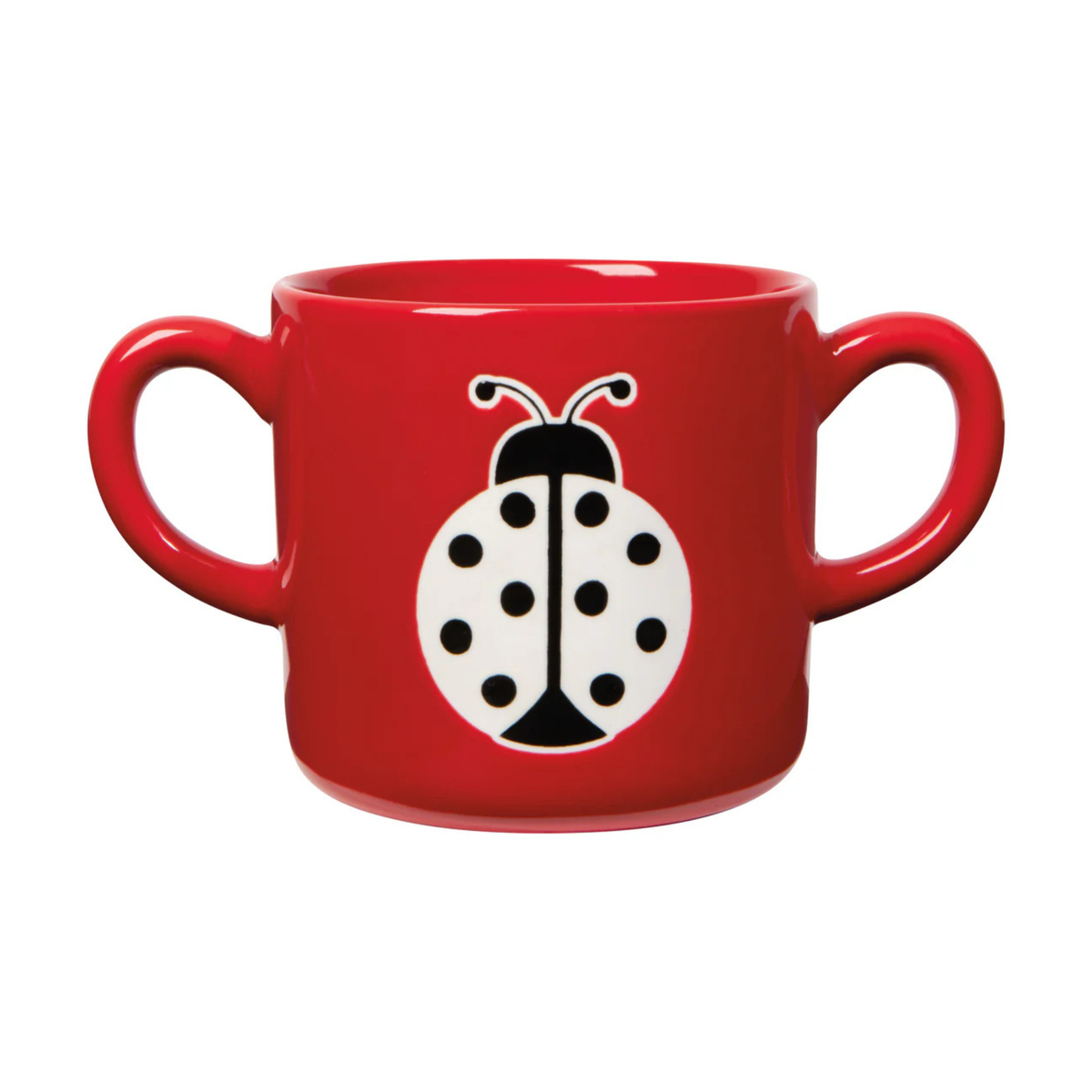 Tasse à anse double rouge avec coccinelle 355 ml - Danica Danica