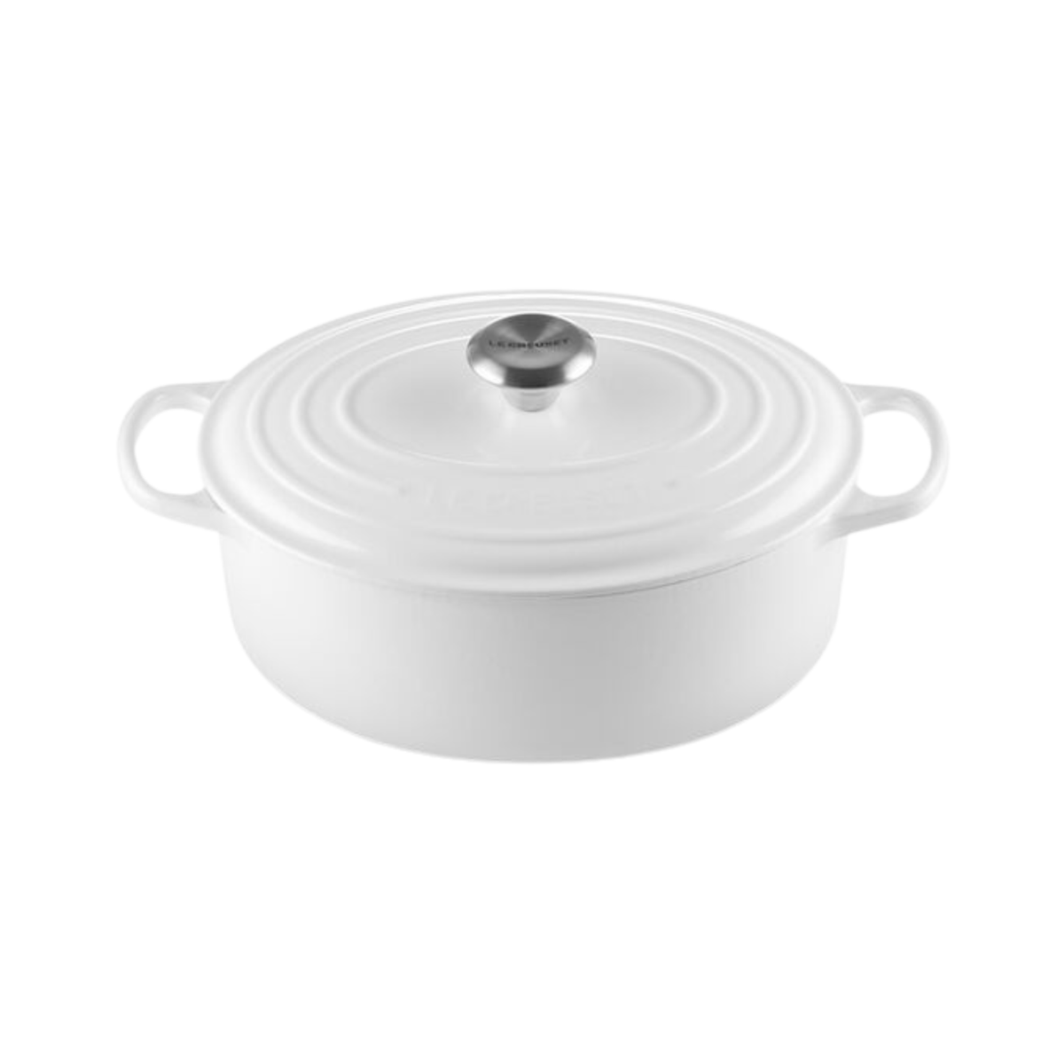 Cocotte ovale en fonte émaillée Blanc 4,7 L - Le Creuset