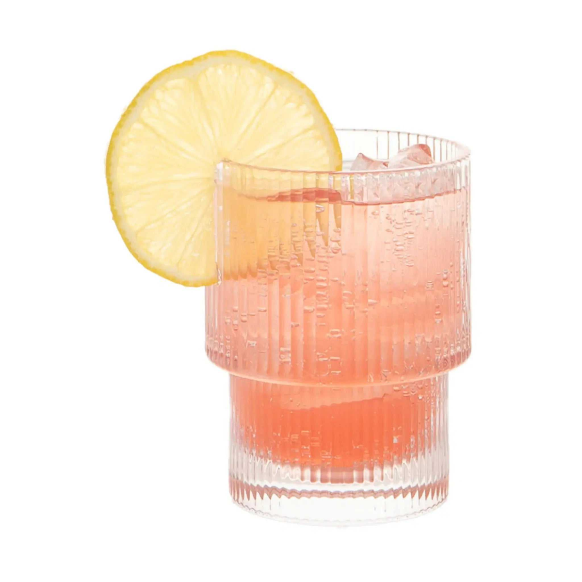 Ensemble de 8 verres ripple 2 grandeurs - Safdie Safdie & Co.