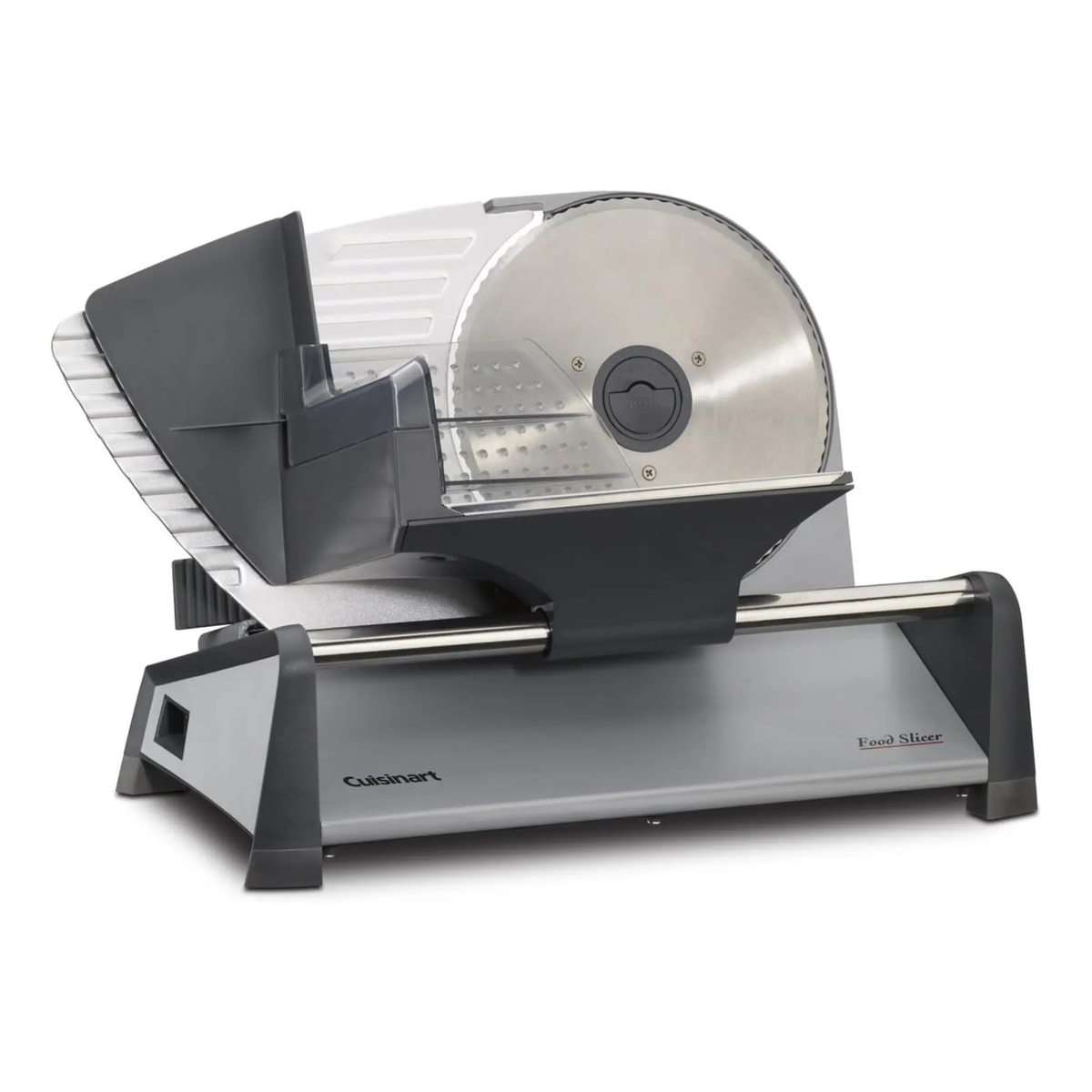 Trancheuse électrique en acier inoxydable Cuisinart pour tranchage précis de viandes et fromages