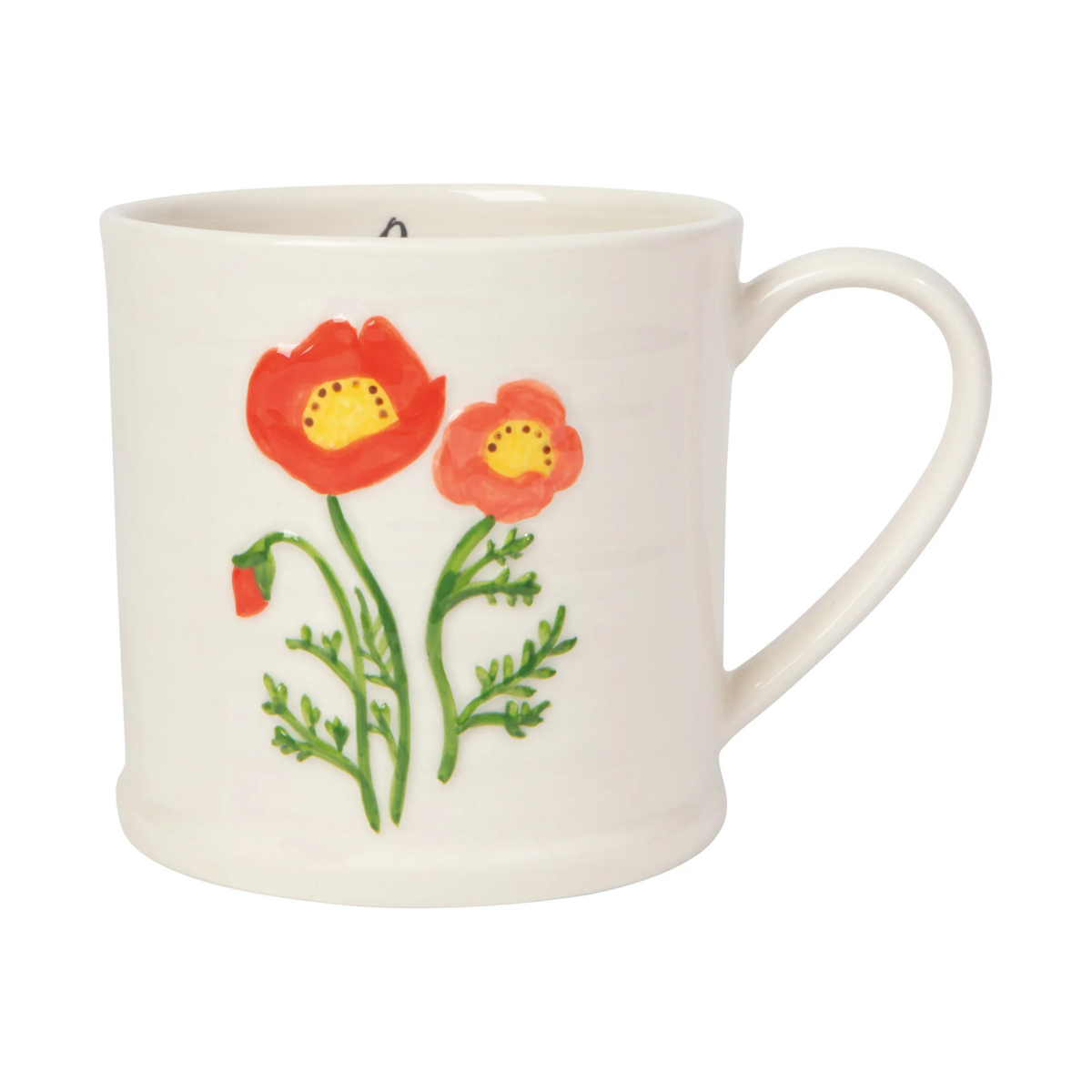 Tasse en grès avec coquelicot en relief 473 ml - Danica Danica