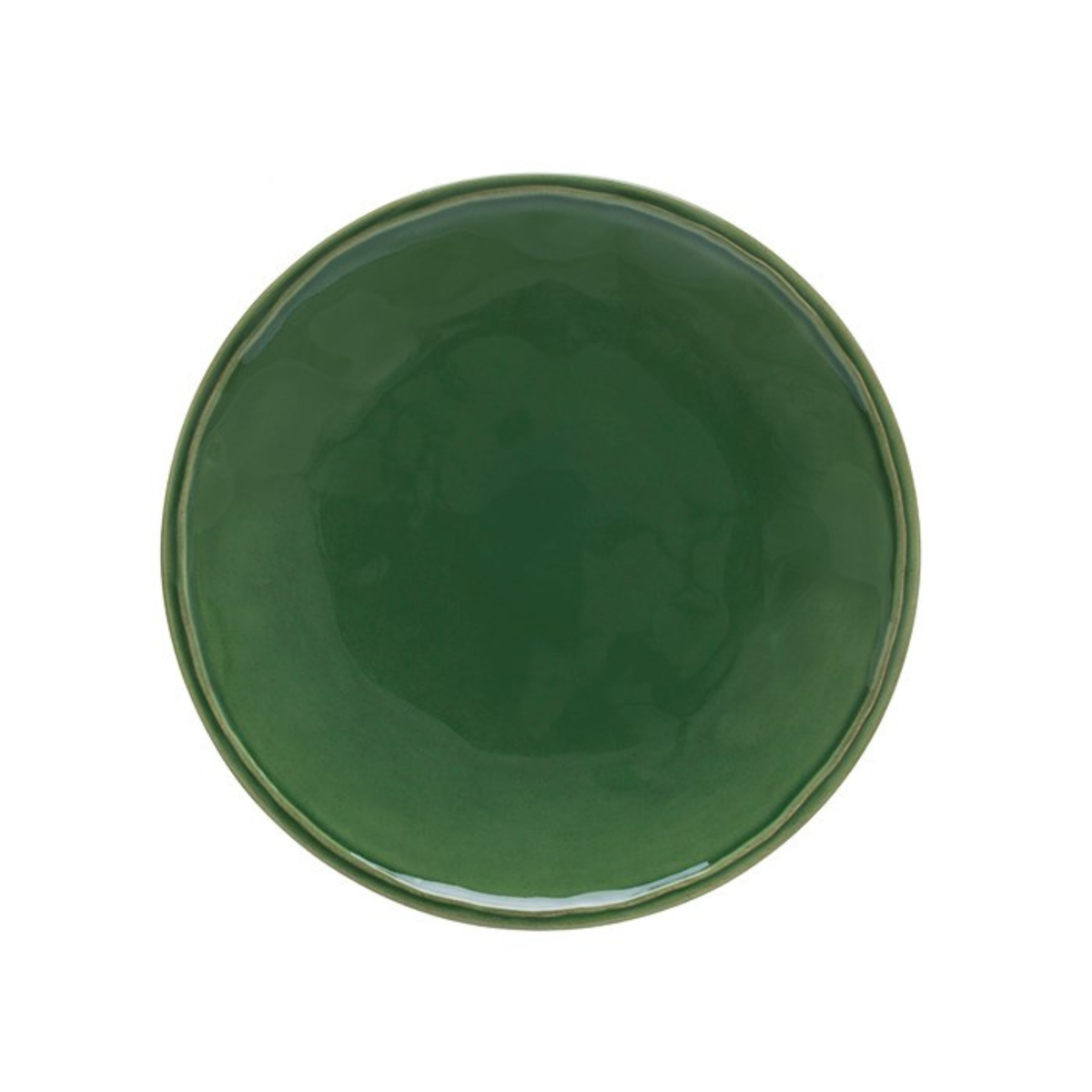 assiette en grès vue de dessus fontana green