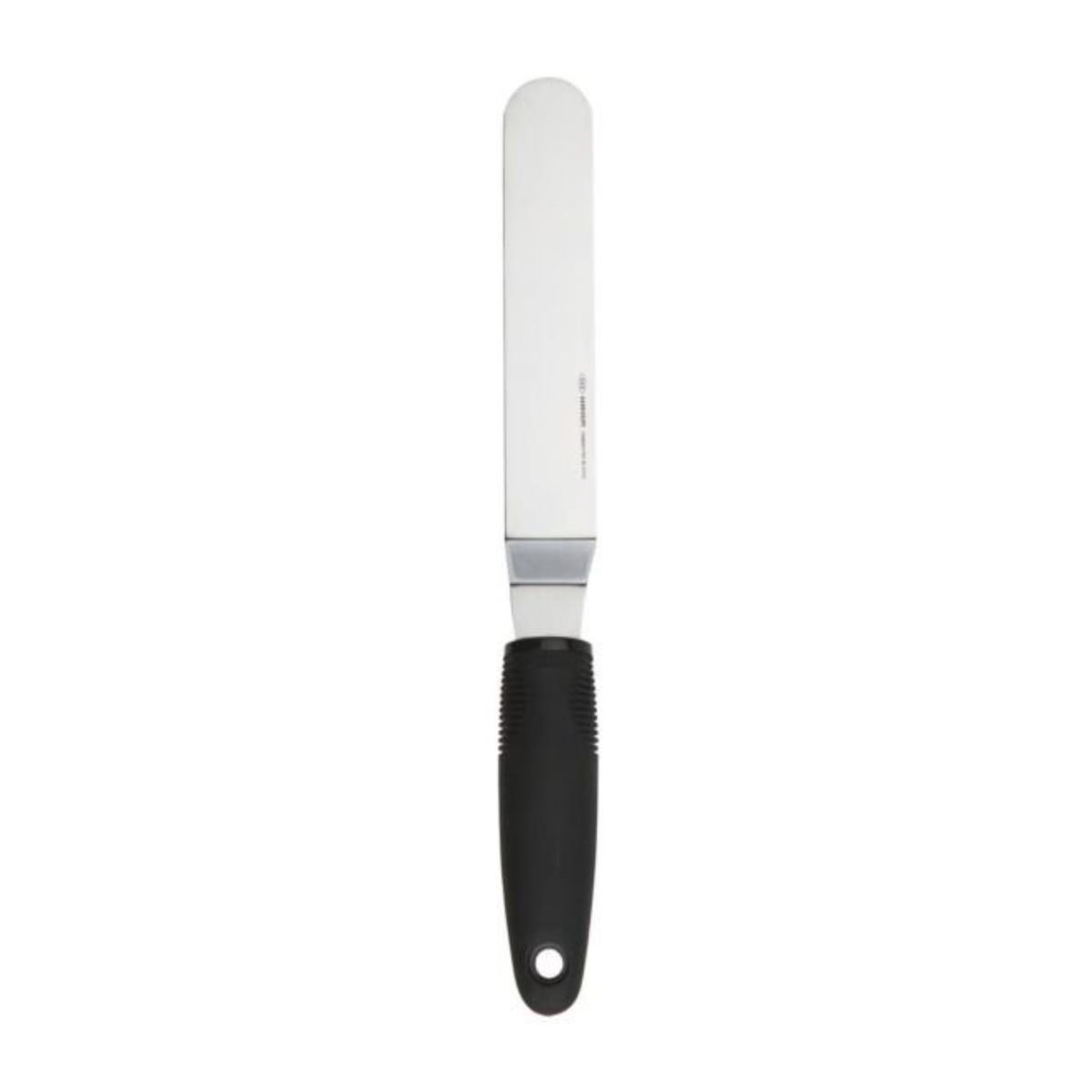 spatule à glaçage coudée inox vue de dessus