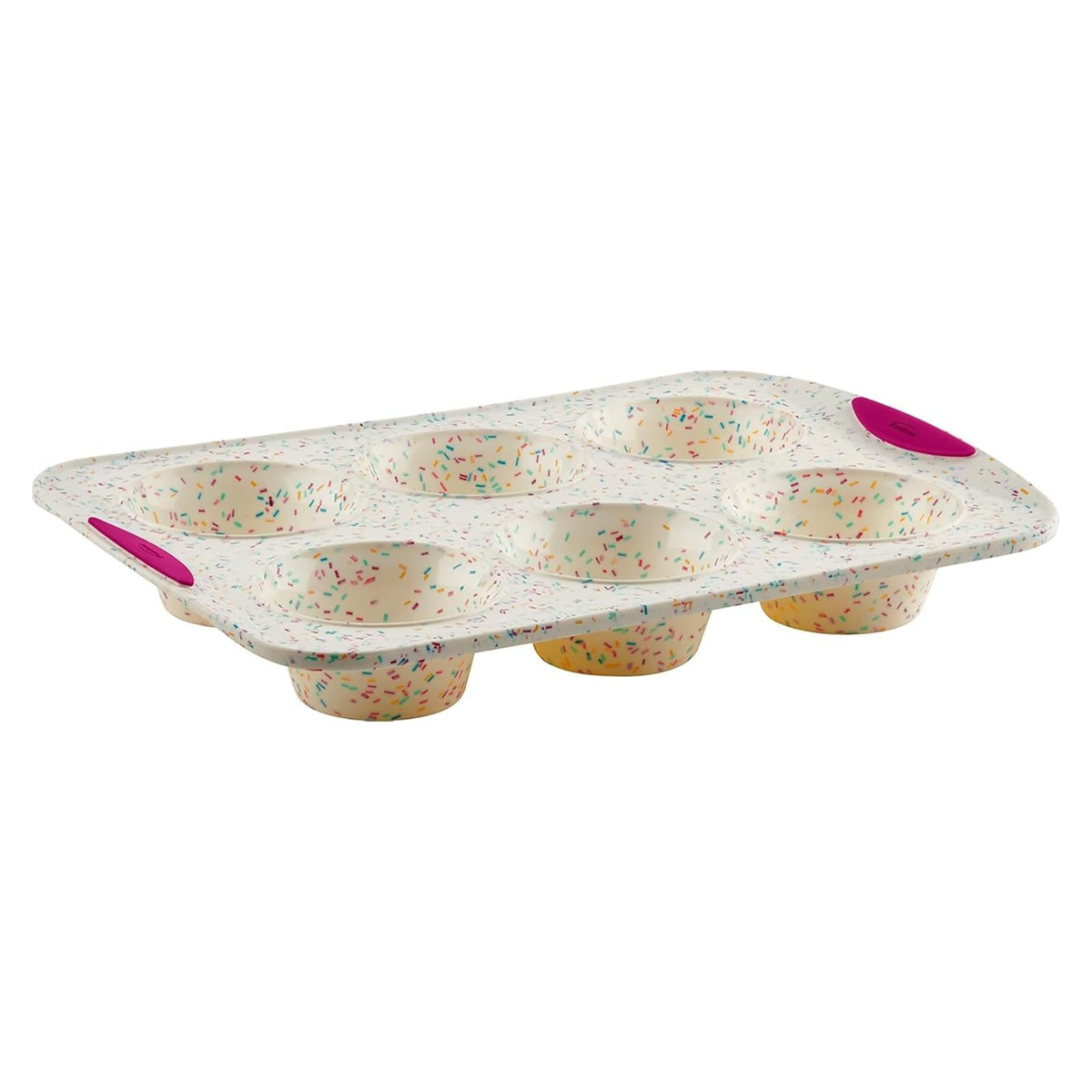 Moule à 6 muffins jumbo en silicone Confetti – Trudeau