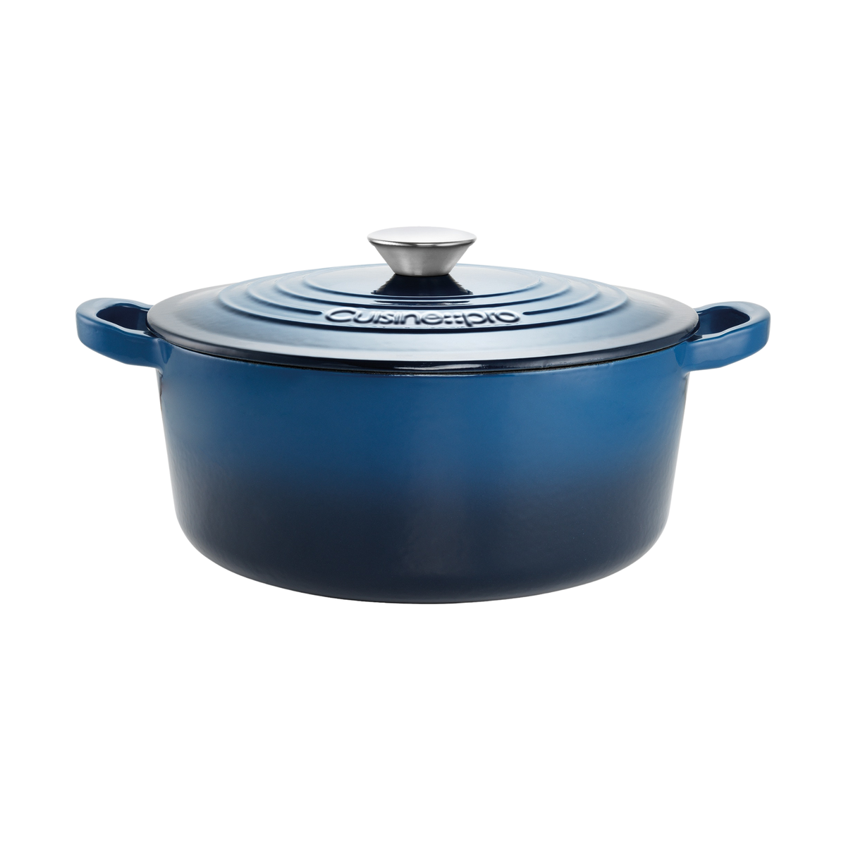 Cocotte ronde en fonte bleue LE CONNOISSEUR™ 6,3 L - Cuisine::pro® Cuisine::pro®