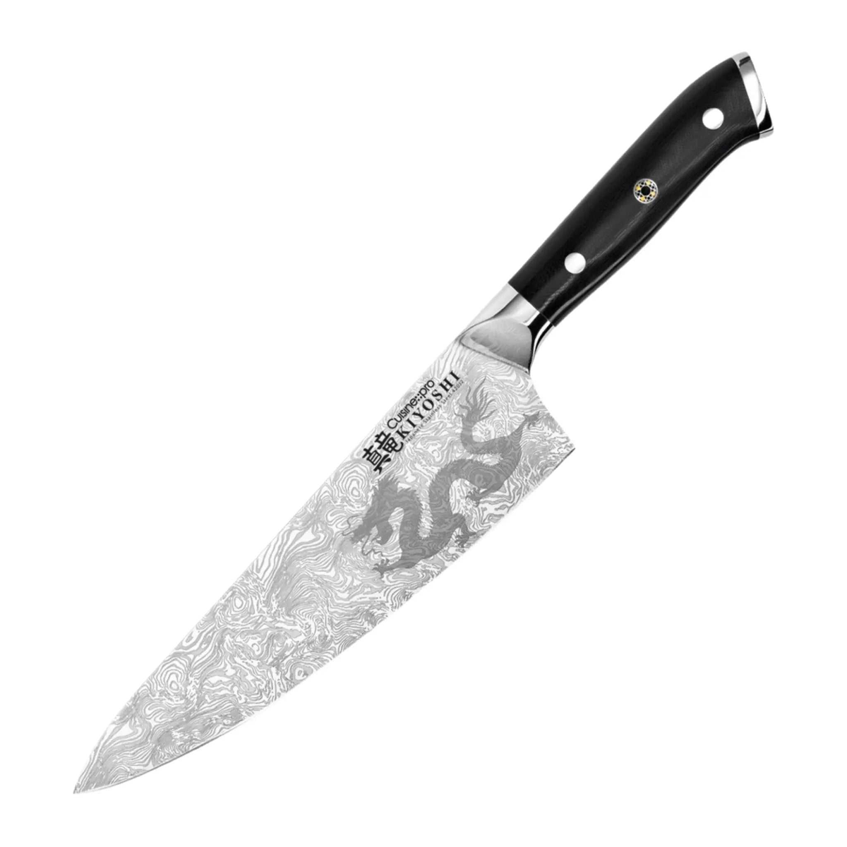 Couteau de chef 20 cm KIYOSHI® tranchant pour cuisine professionnelle