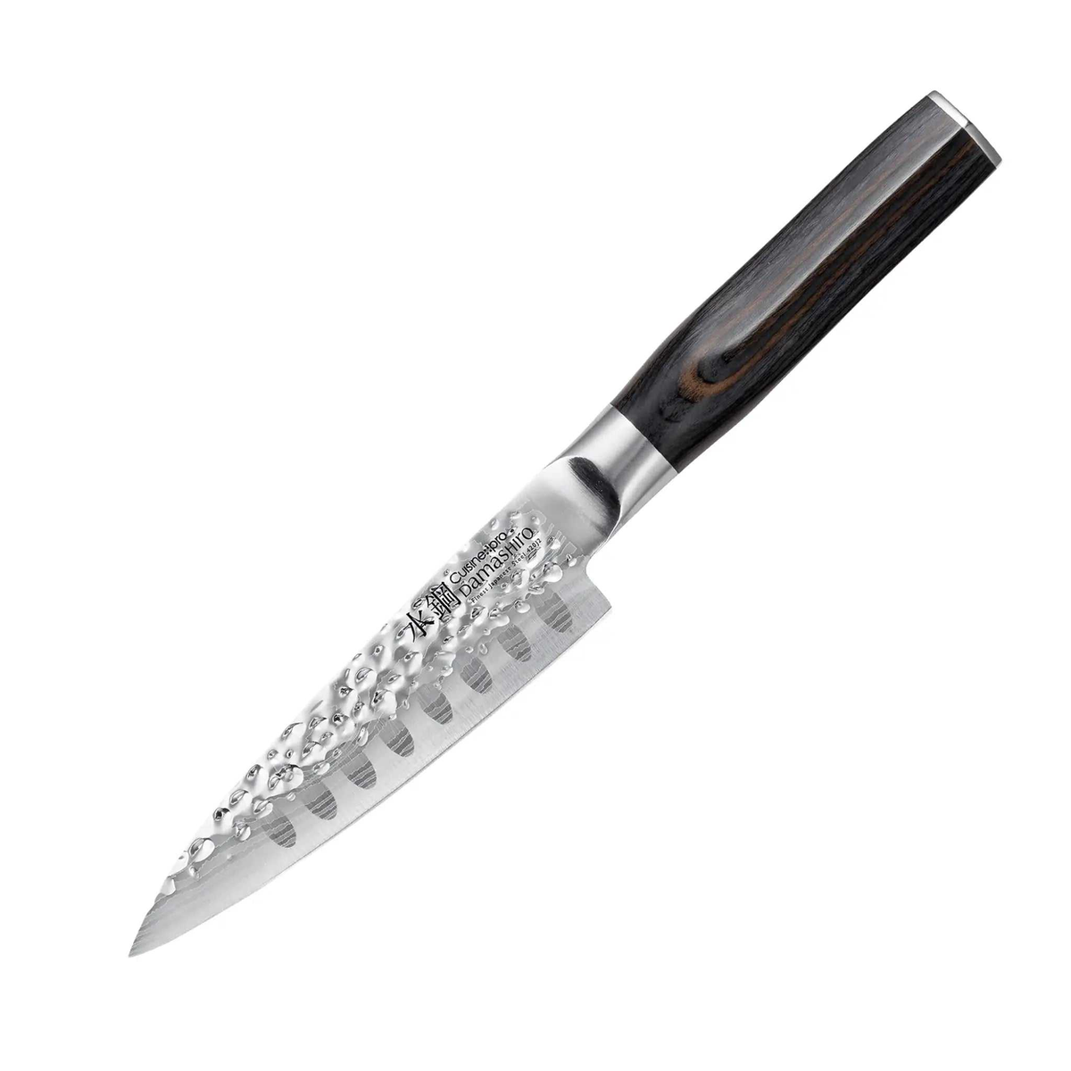 Couteau utilitaire Damashiro EMPEROR® 12 cm avec lame incurvée pour trancher et hacher en cuisine