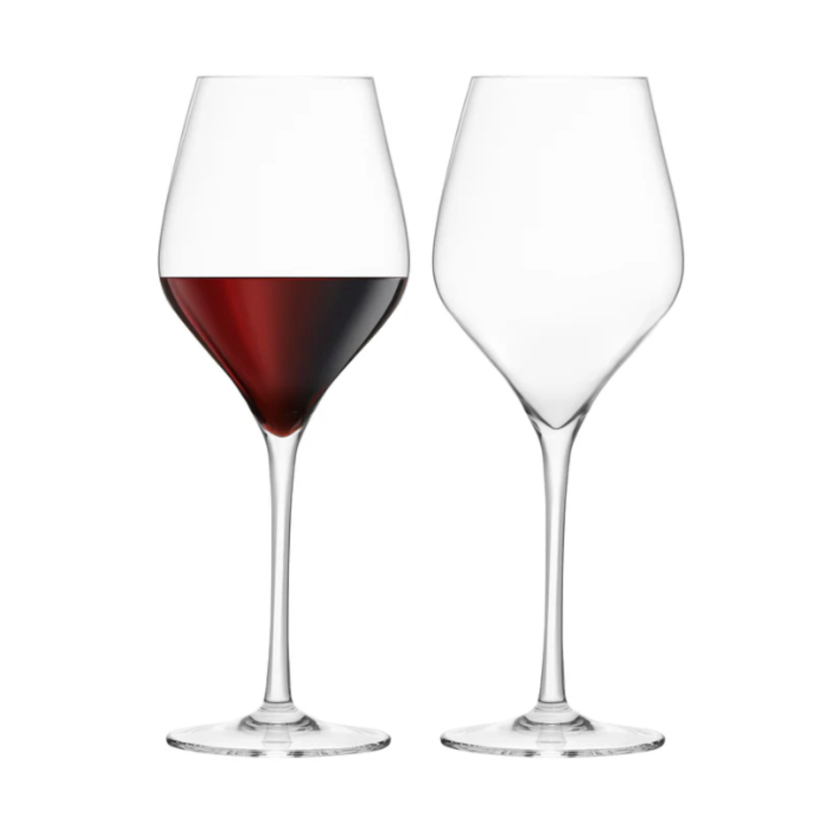 Set of 2 Lead-Free Crystal Red Wine Glasses – Final Touch