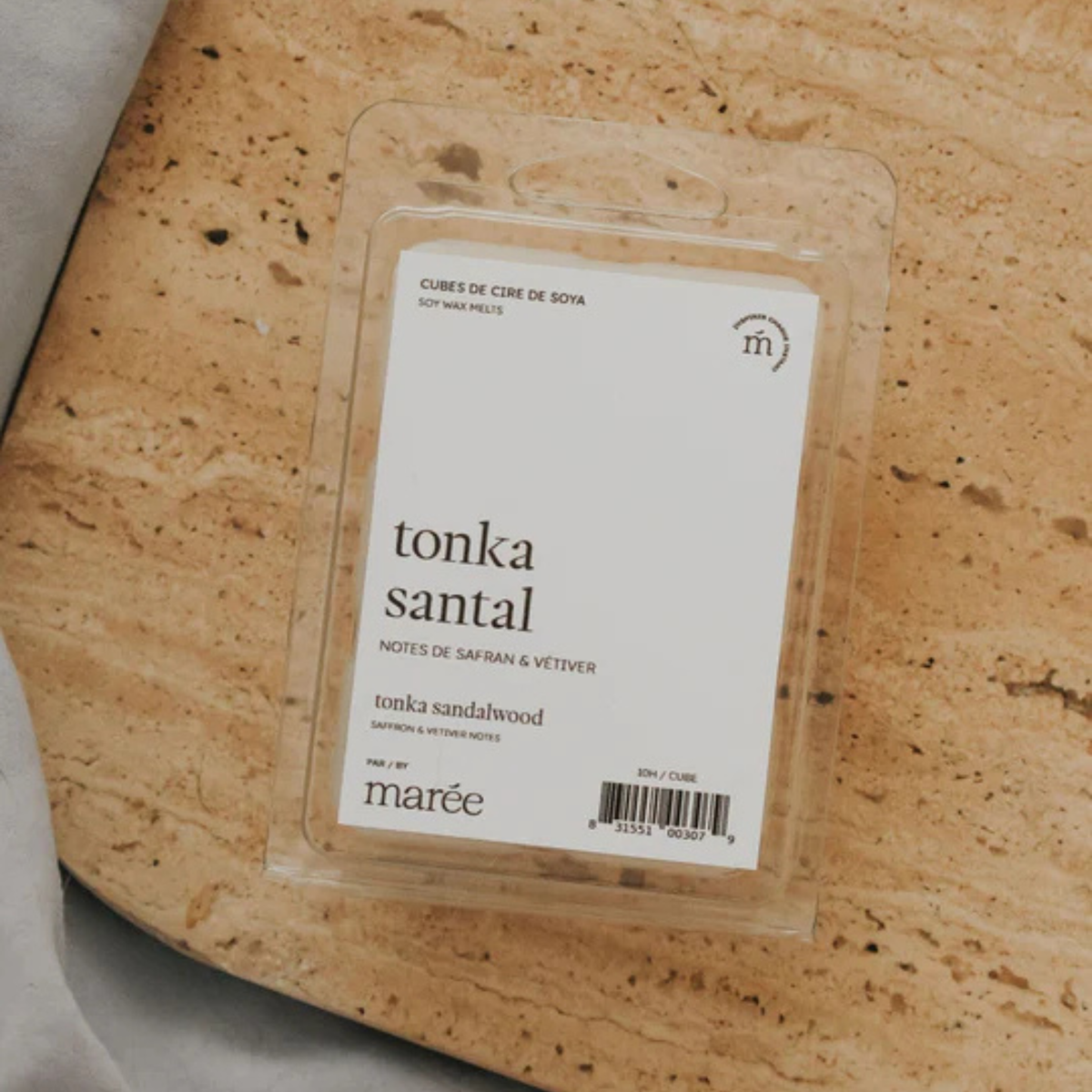 Cubes de cire de soya Tonka santal pour diffuseur 74 ml – Marée Chandelles