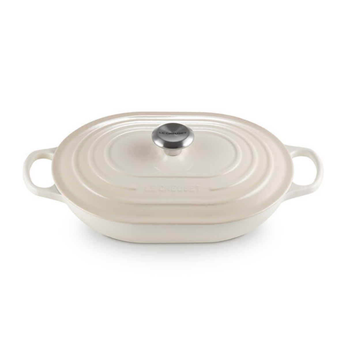Cocotte oblongue en fonte émaillée Meringue 3,4 L – Le Creuset
