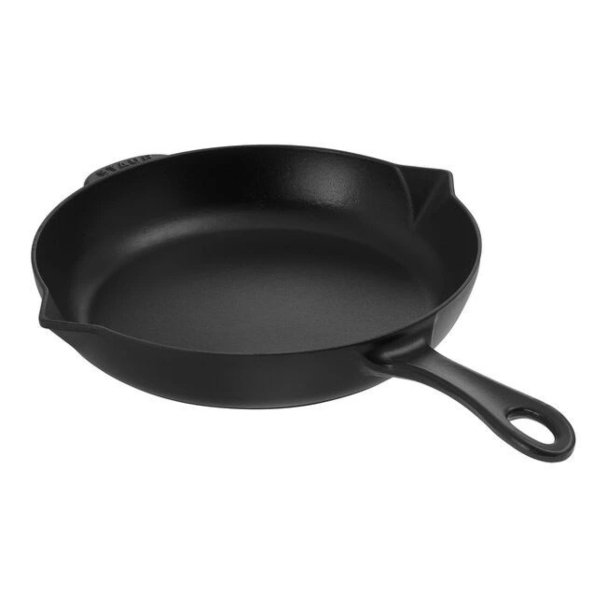 poêle en fonte Staub noire 26 cm vue complète