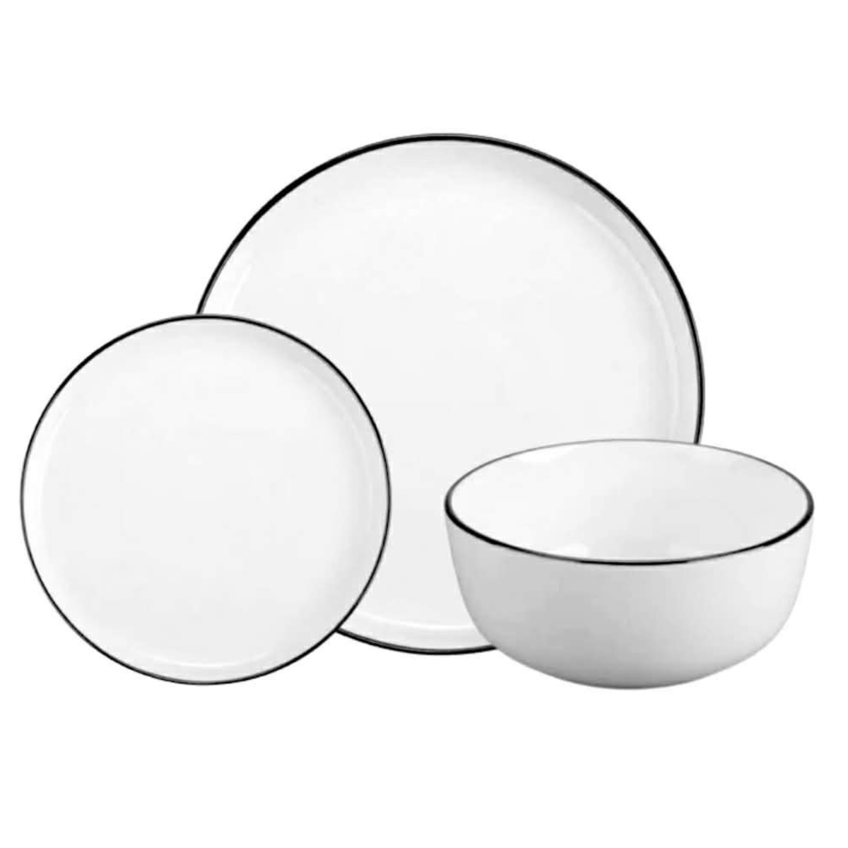 Ensemble de vaisselle en porcelaine 12 pièces – Eugène Allard