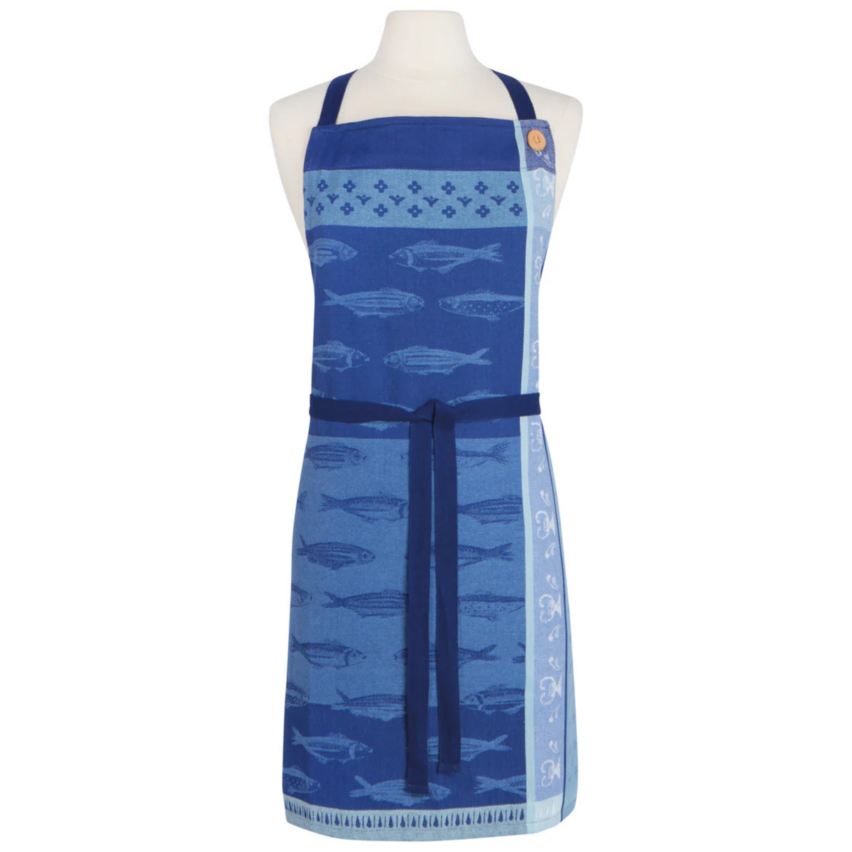 Tablier de cuisine coton jacquard vue complète