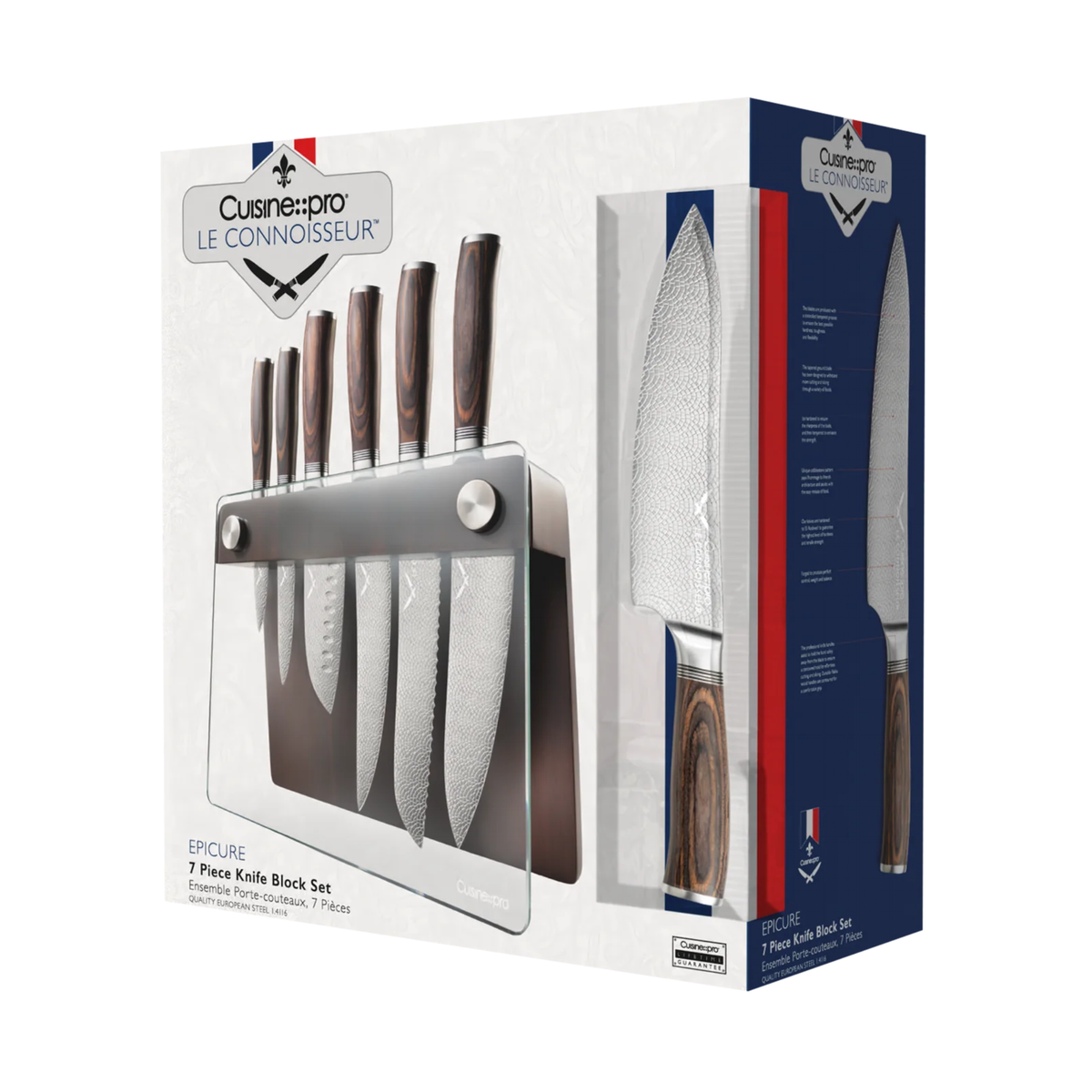 Bloc de couteaux Epicure LE CONNOISSEUR™ 7 pièces – Cuisine::pro® Cuisine::pro®