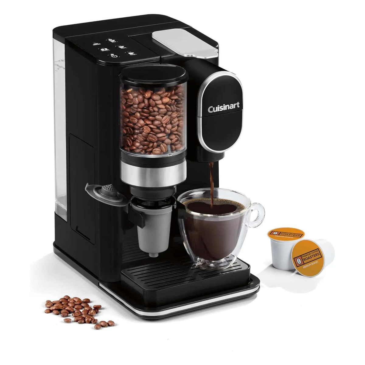 Cafetière une tasse Grind & Brew Cuisinart avec moulin conique et filtre réutilisable pour café personnalisé