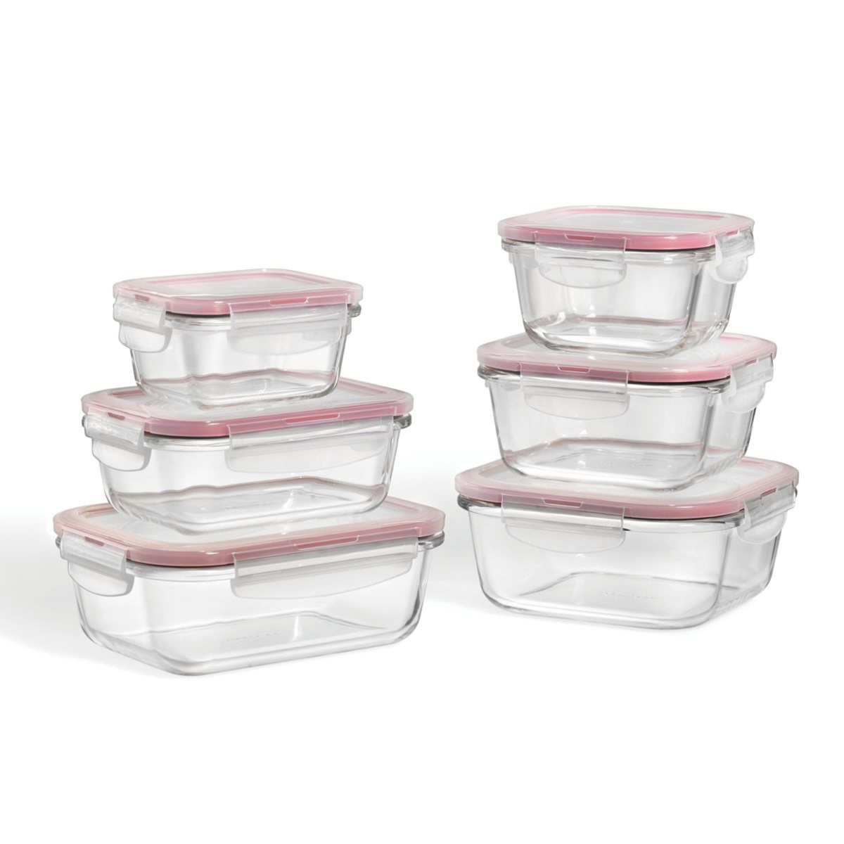 Ensemble de contenants en verre borosilicate hermétiques LocknLock 12 pièces – Starfrit