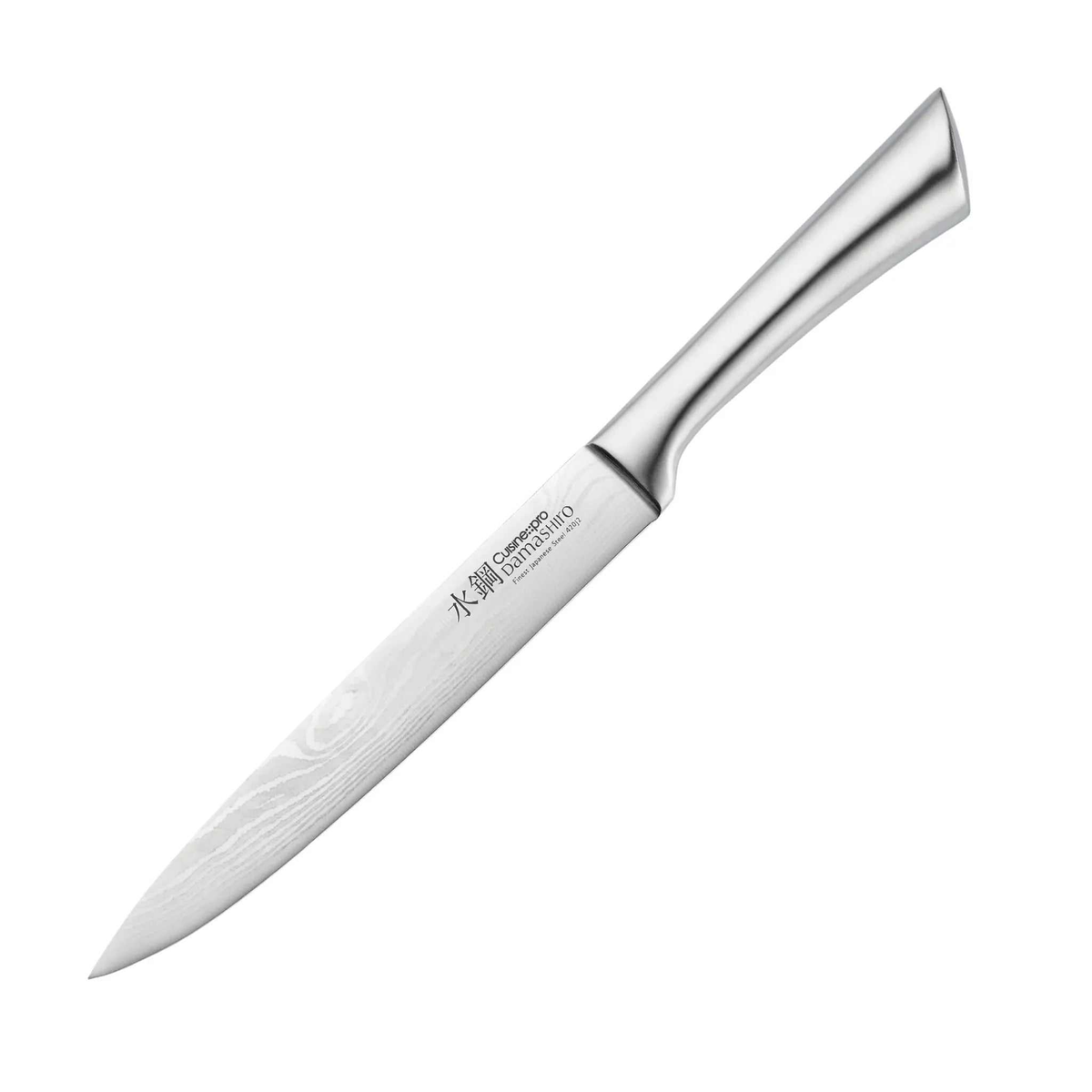 Couteau à découper Damashiro® 20 cm avec lame fine et courbée pour découper viandes et volailles efficacement