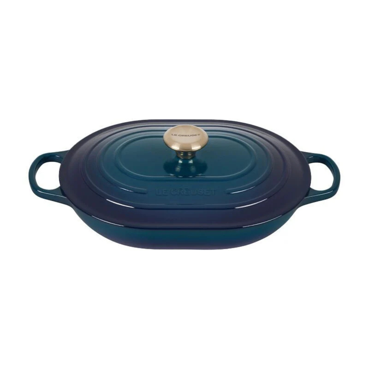 Cocotte oblongue en fonte émaillée Agave 3,4 L – Le Creuset
