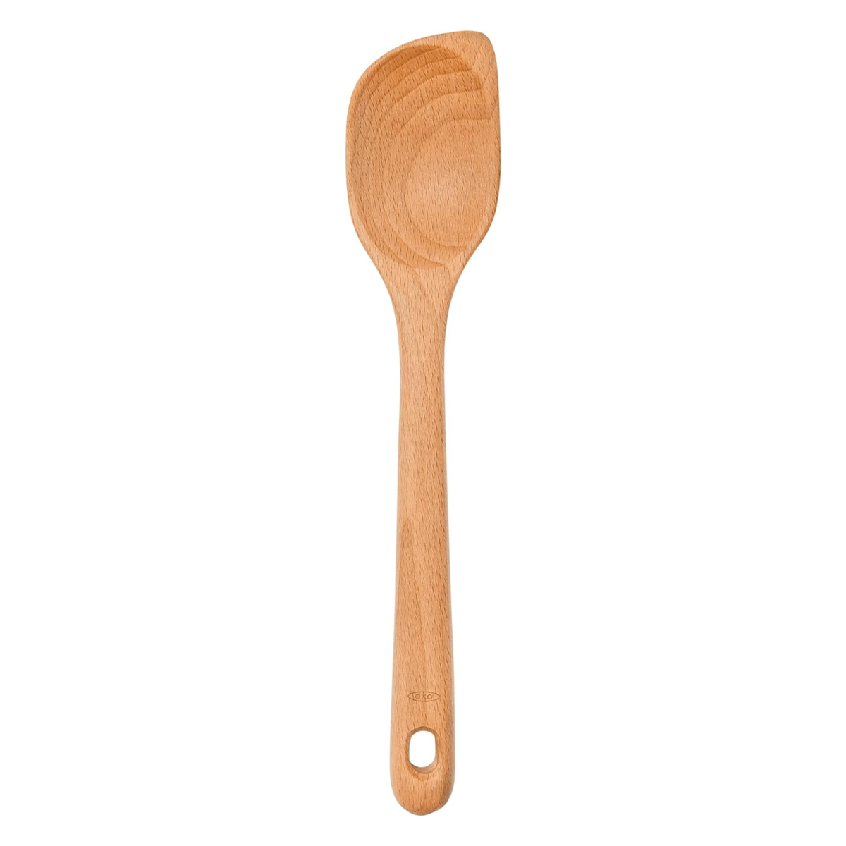 cuillère angle bois vue de dessus