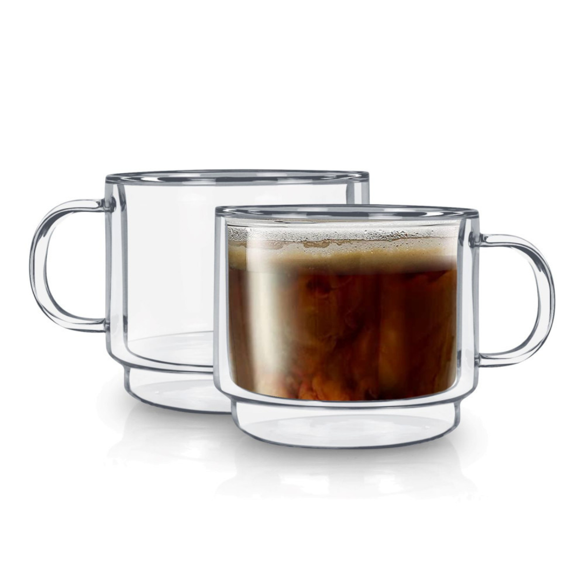 Ensemble de tasses empilables à double paroi 450 ml – Brilliant
