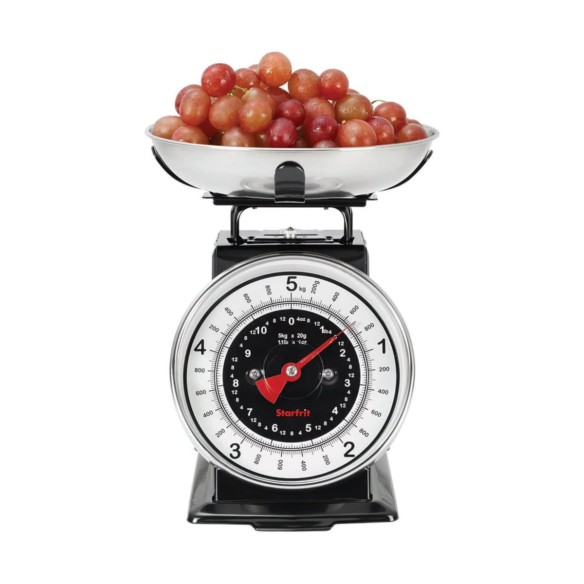 Balance de cuisine mécanique rétro avec bol inox 5 kg – Starfrit