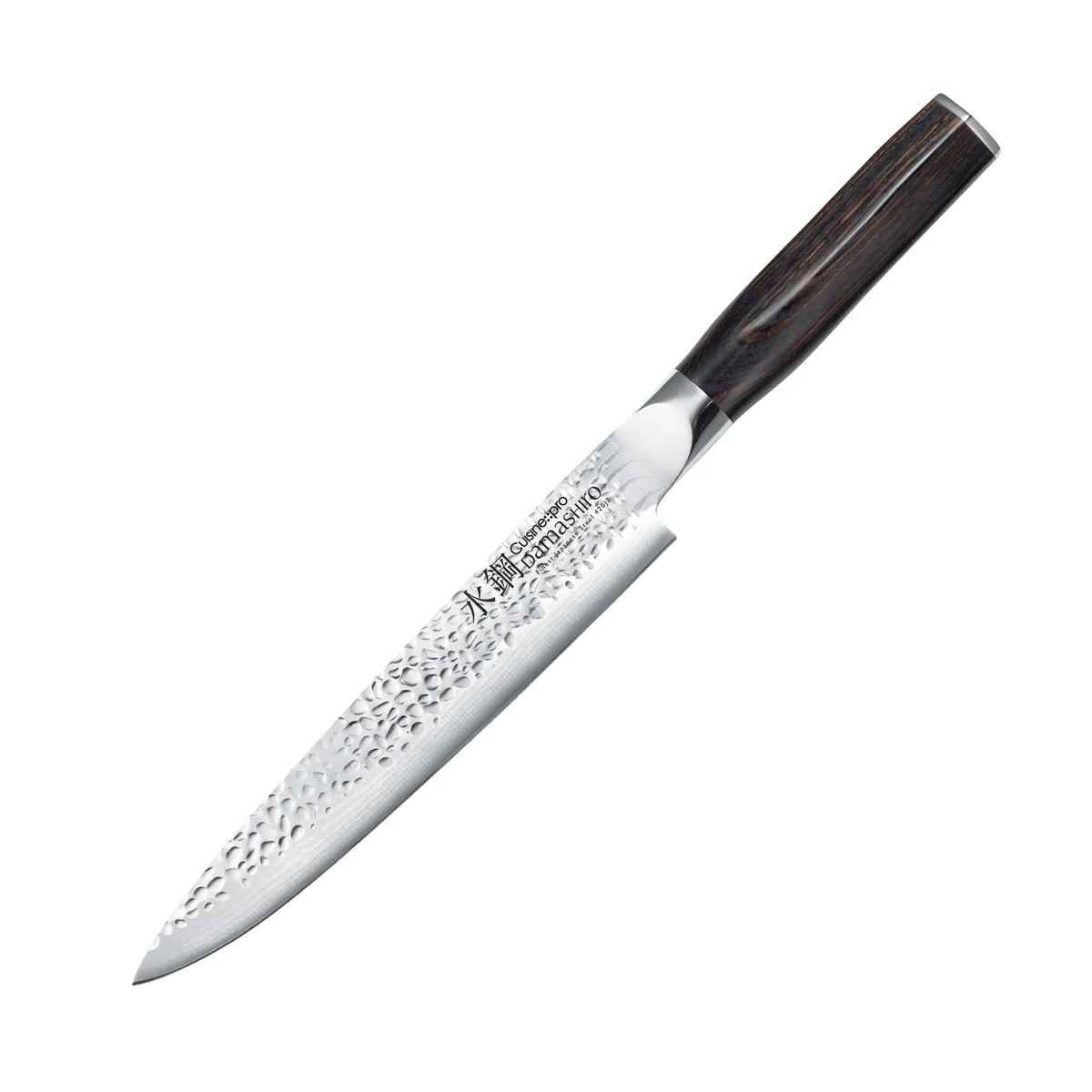 Couteau à découper Damashiro EMPEROR® 20 cm avec lame incurvée pour trancher viandes et volailles