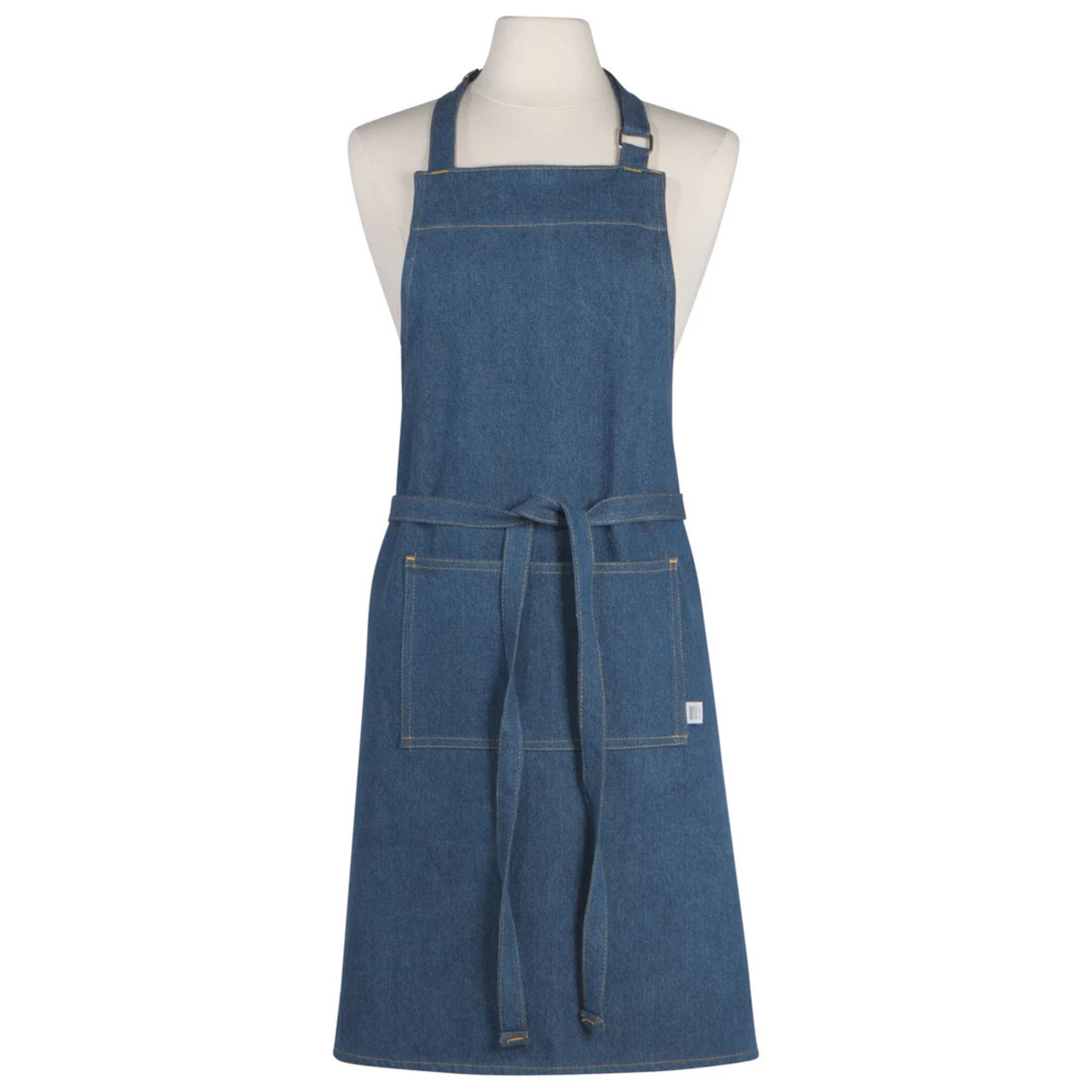 Tablier de cuisine coton denim vue complète