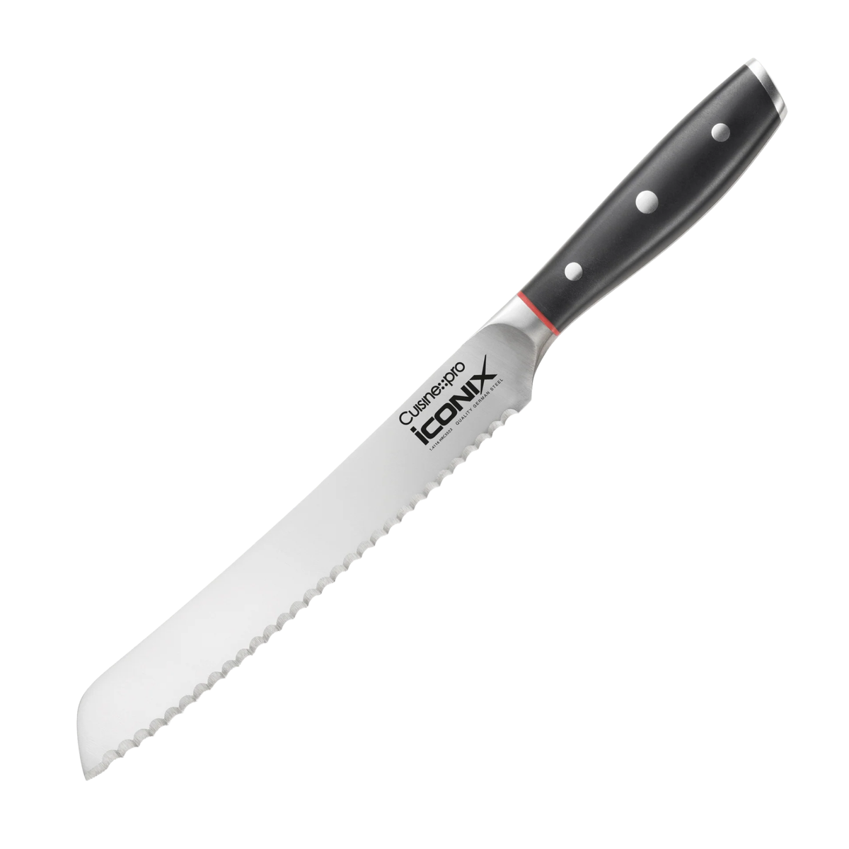 couteau à pain iconiX™ 20 cm acier inoxydable vue complète