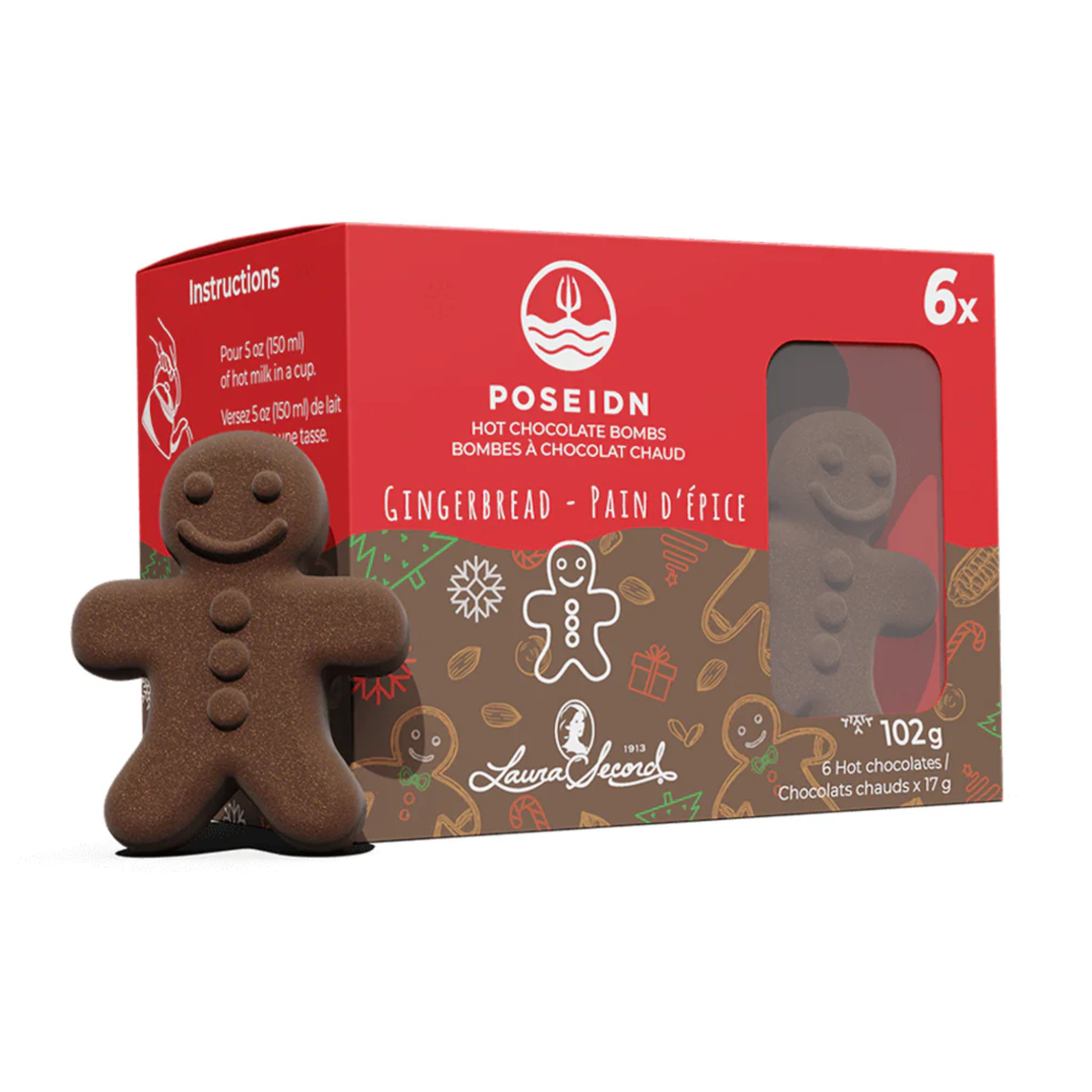 Ensemble de 6 chocolats chauds Pain d'épices – Poseidn