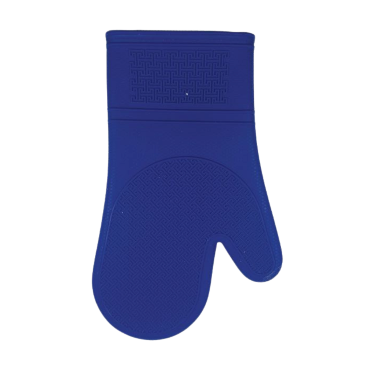 Mitaines de four en silicone bleu indigo 30 cm résistantes à la chaleur avec surface antidérapante ergonomic