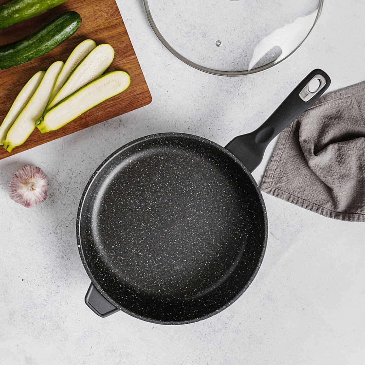 Poêle du chef avec couvercle 4 L GRANITE - Cuisine::pro® Cuisine::pro®