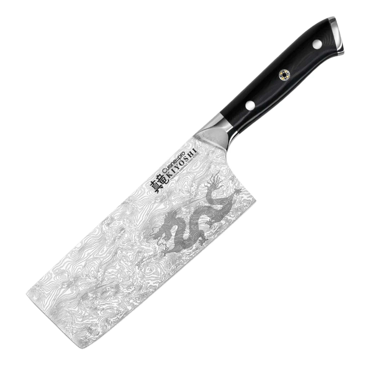 Couperet 16,5 cm KIYOSHI robuste pour hachage puissant et découpe cuisine professionnelle