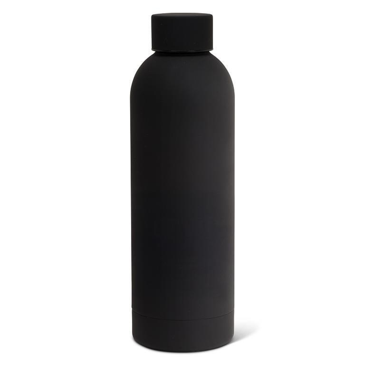 bouteille isotherme inox noire vue complète
