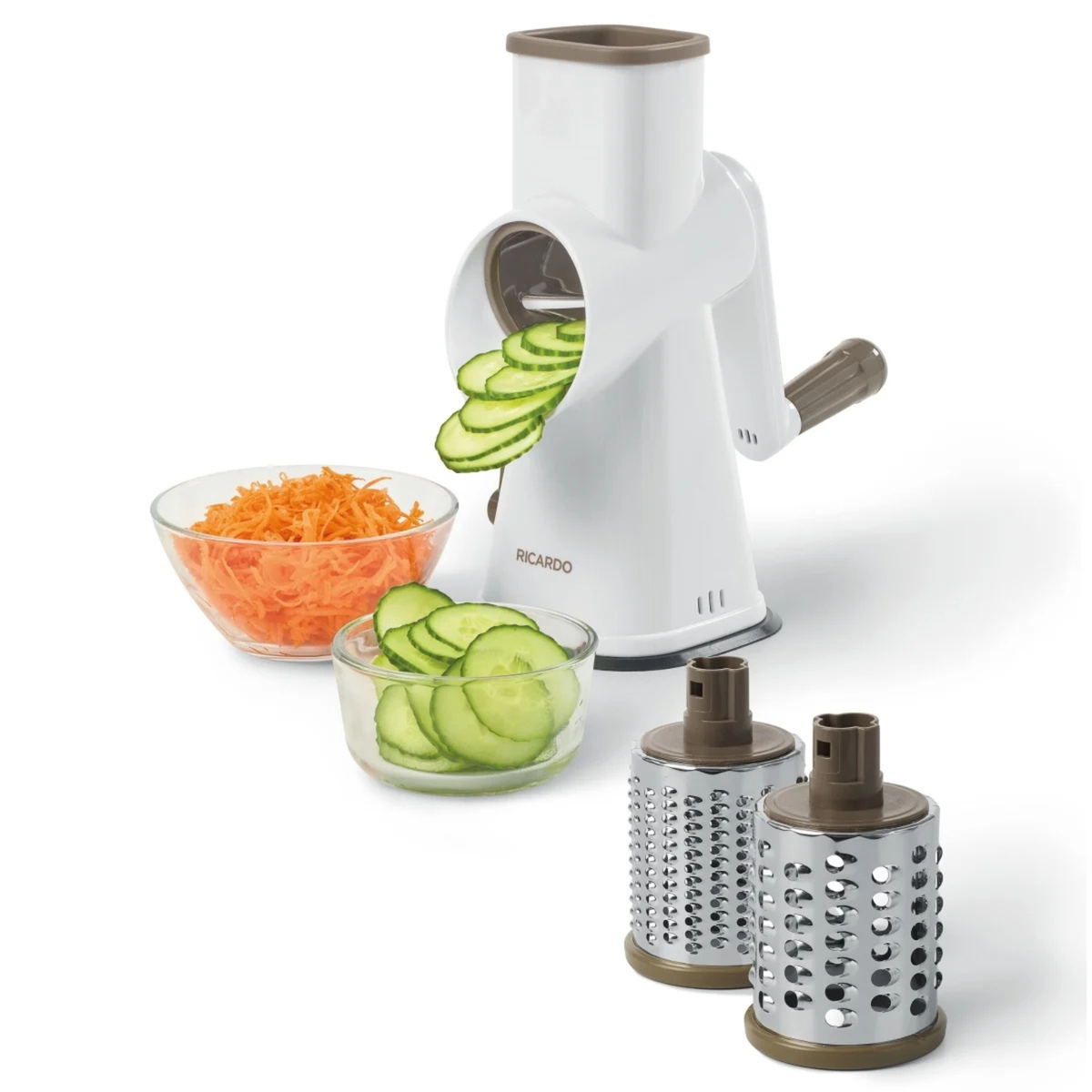 Ricardo Stainless Steel Multi-Drum Grater