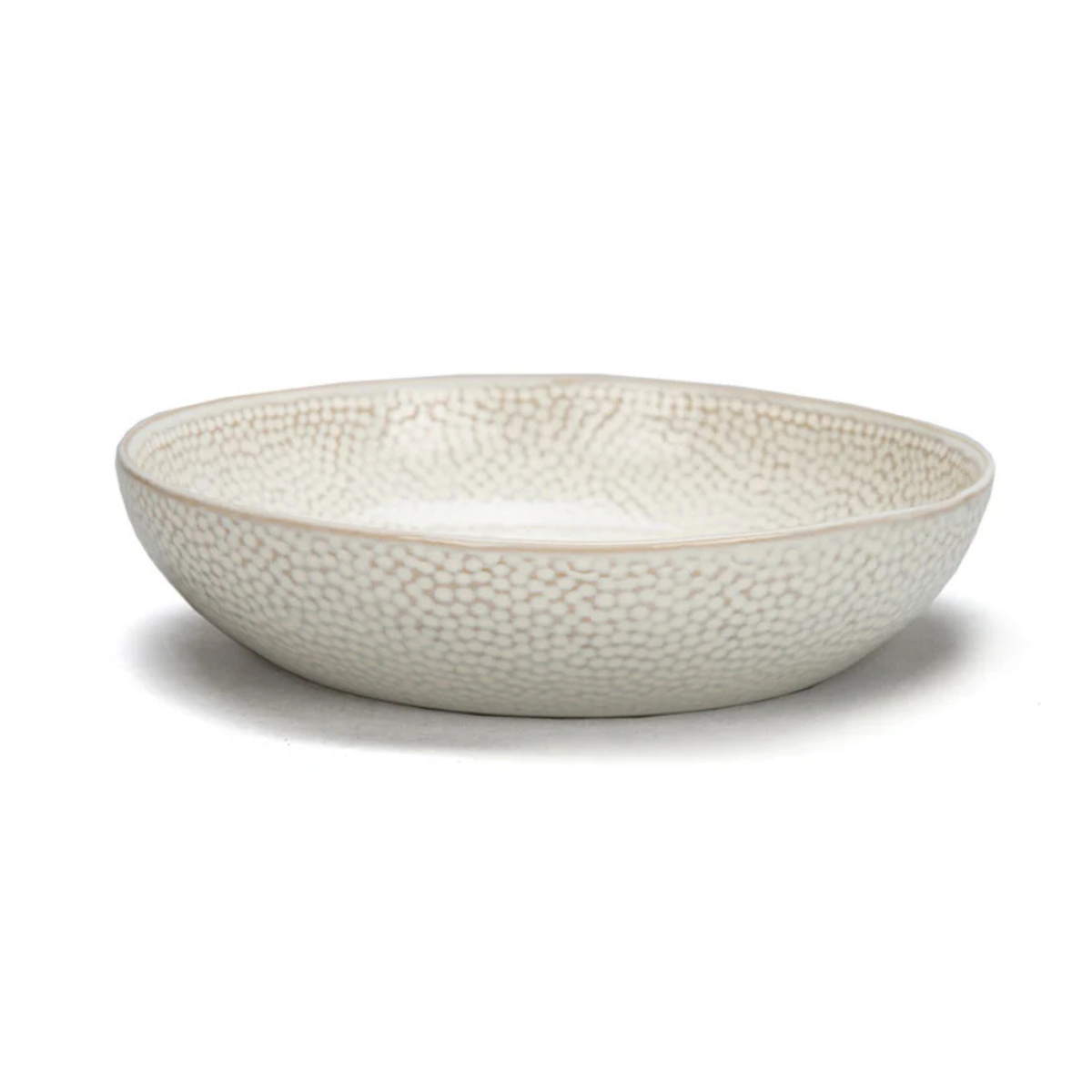Bol à pâtes en grès blanc Truffles 21 cm – BIA