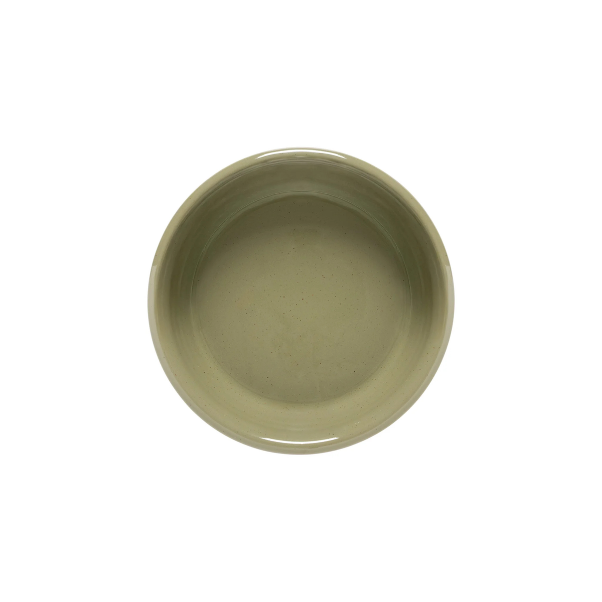 bol à soupe en grès recyclé vue de dessus scotia olive green
