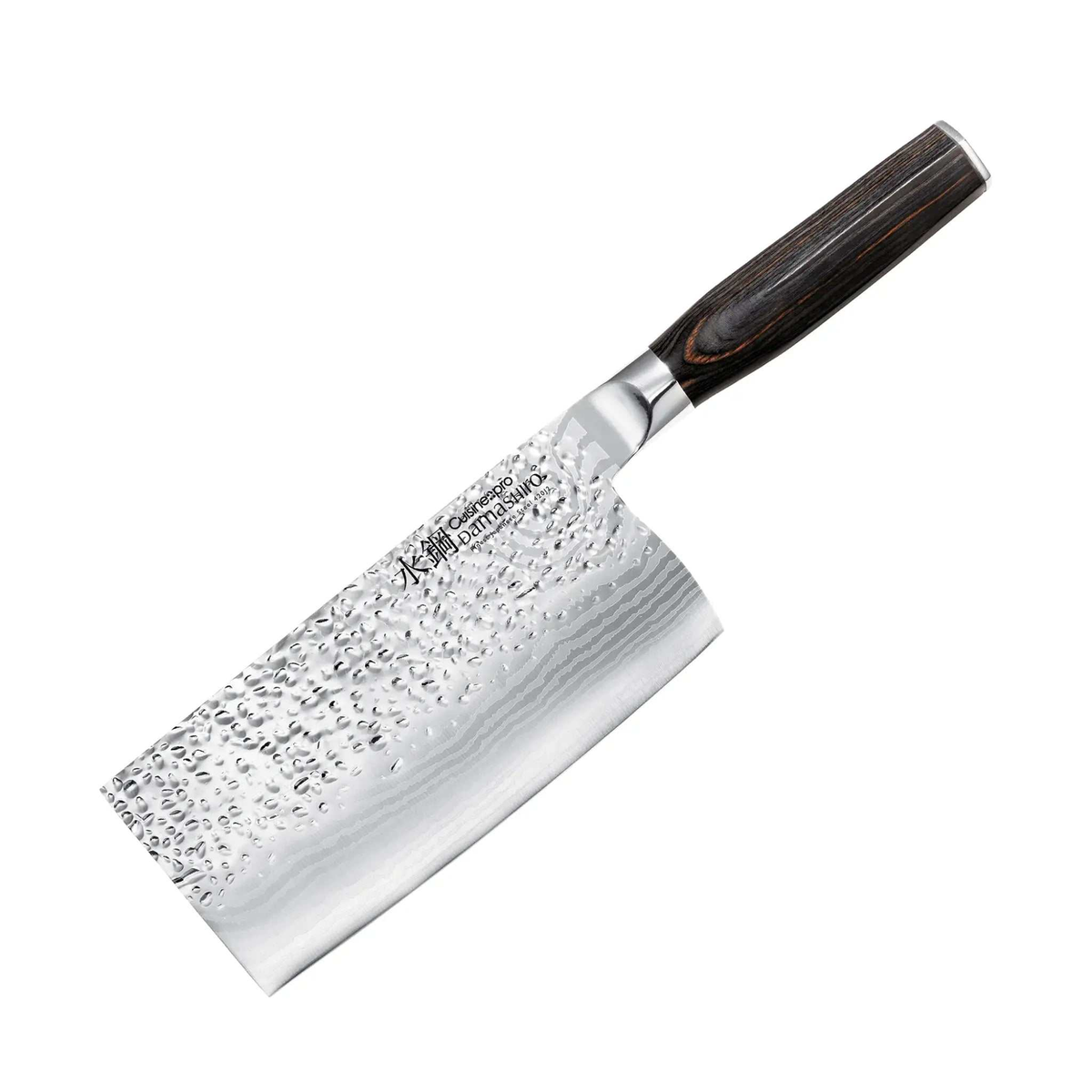 Couperet Damashiro EMPEROR® 17 cm robuste pour hachage intensif en cuisine professionnelle