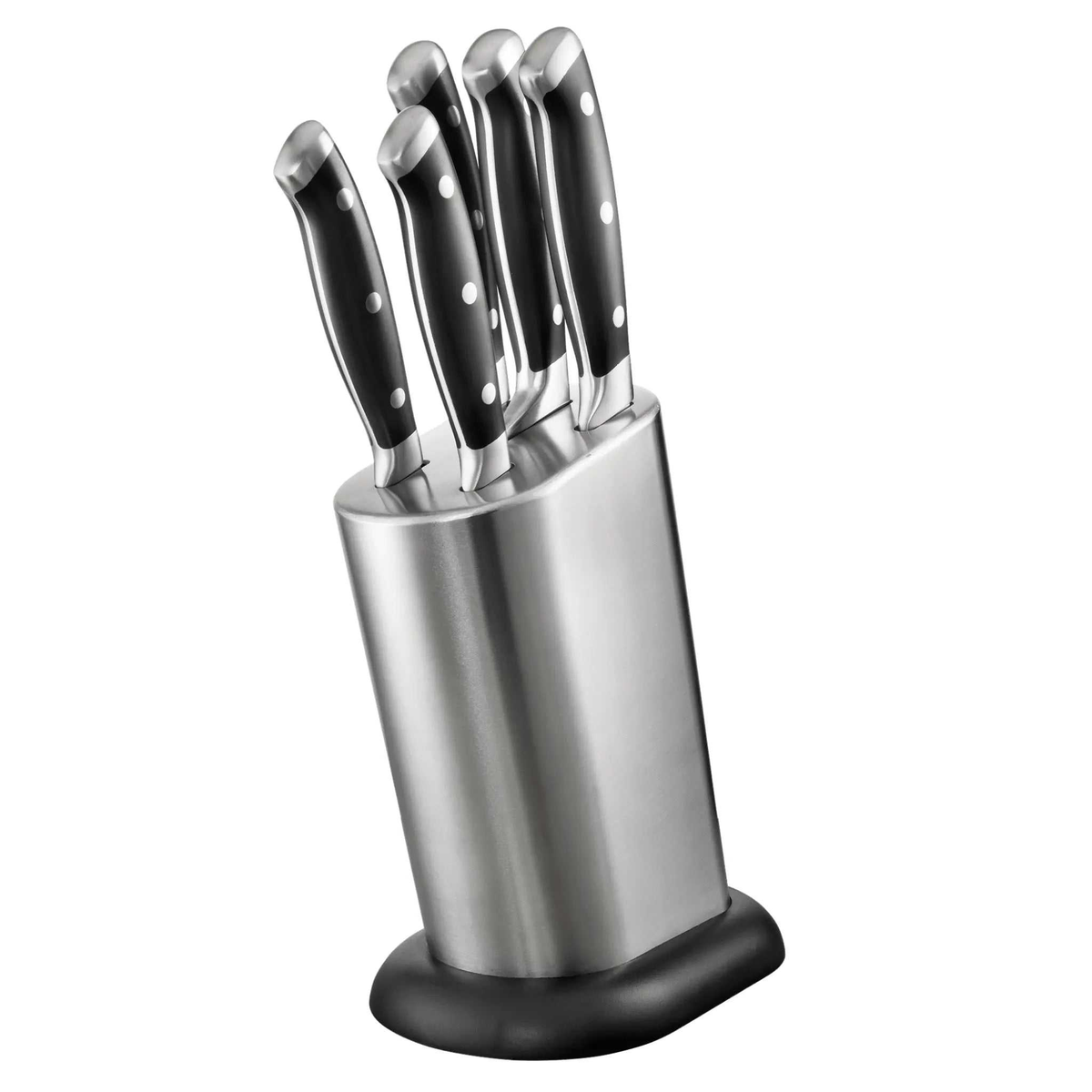 Bloc de couteaux Stahl ARTISAN™ 6 pièces en acier inoxydable allemand avec bloc élégant pour cuisine moderne