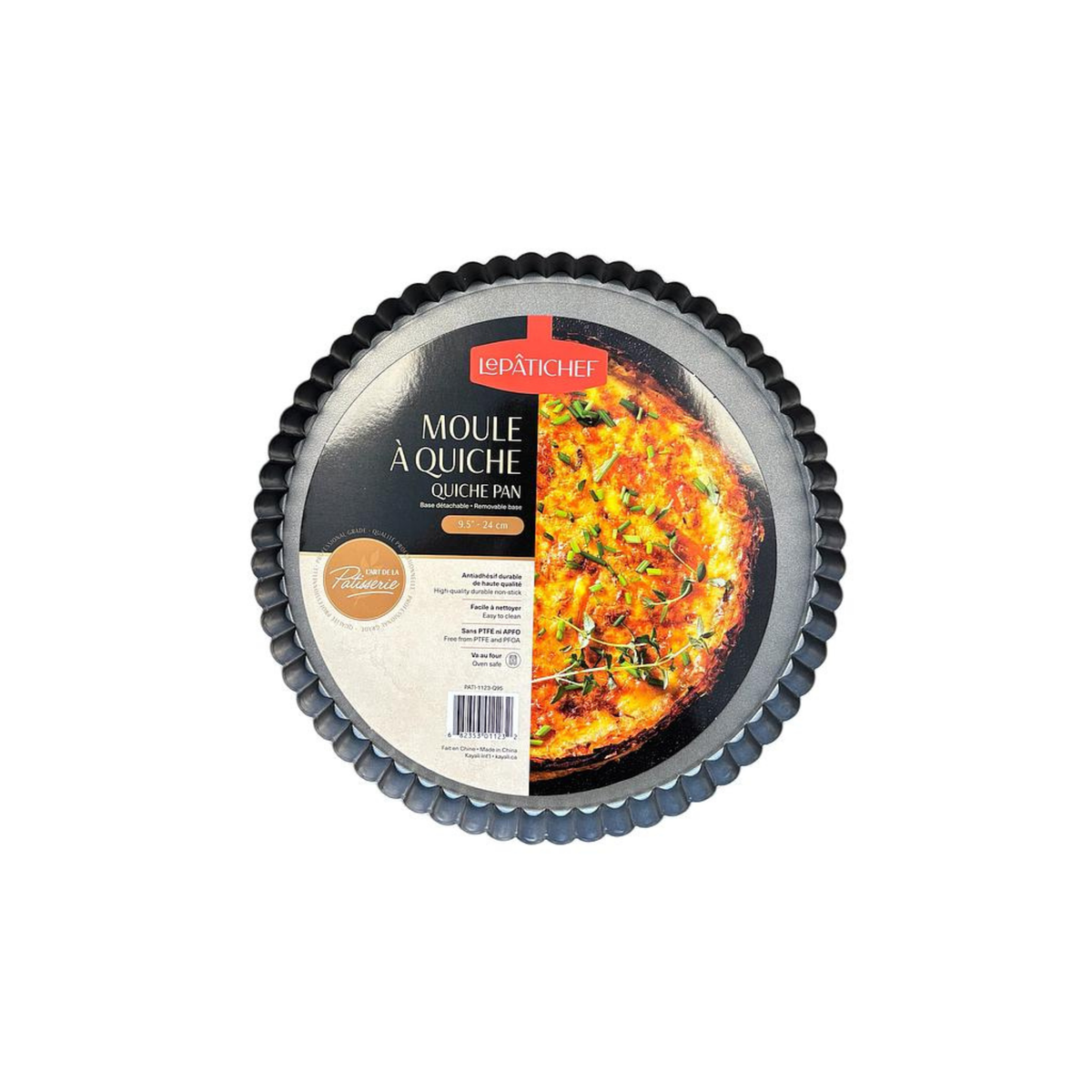 Moule à quiche antiadhésif à fond amovible 24 cm – Le Pâtichef