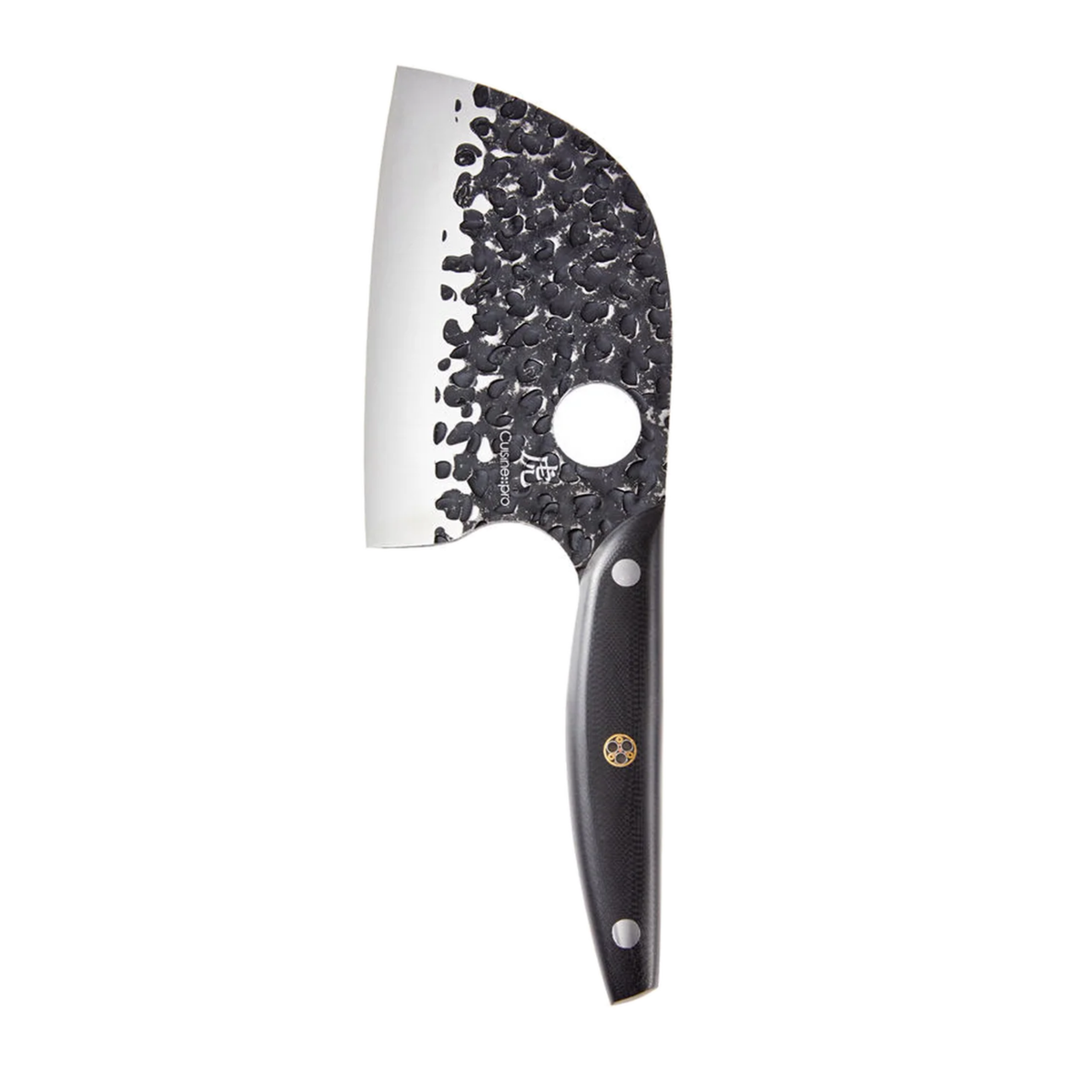 Mini couteau mezzaluna KUROI KIBA vue complète