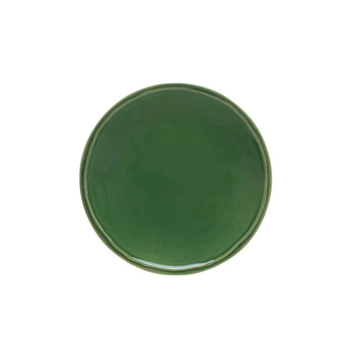 assiette en grès vue de dessus fontana green